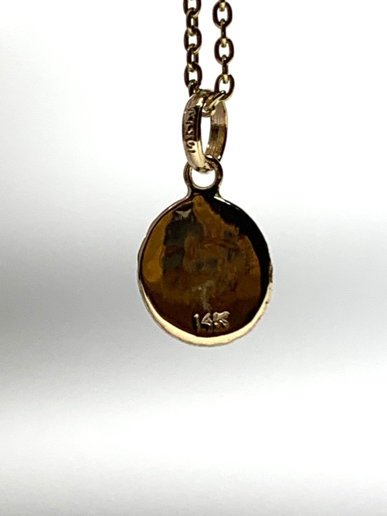14k Solid Yellow Gold Nugget “Aries” Mini Pendant, Charm