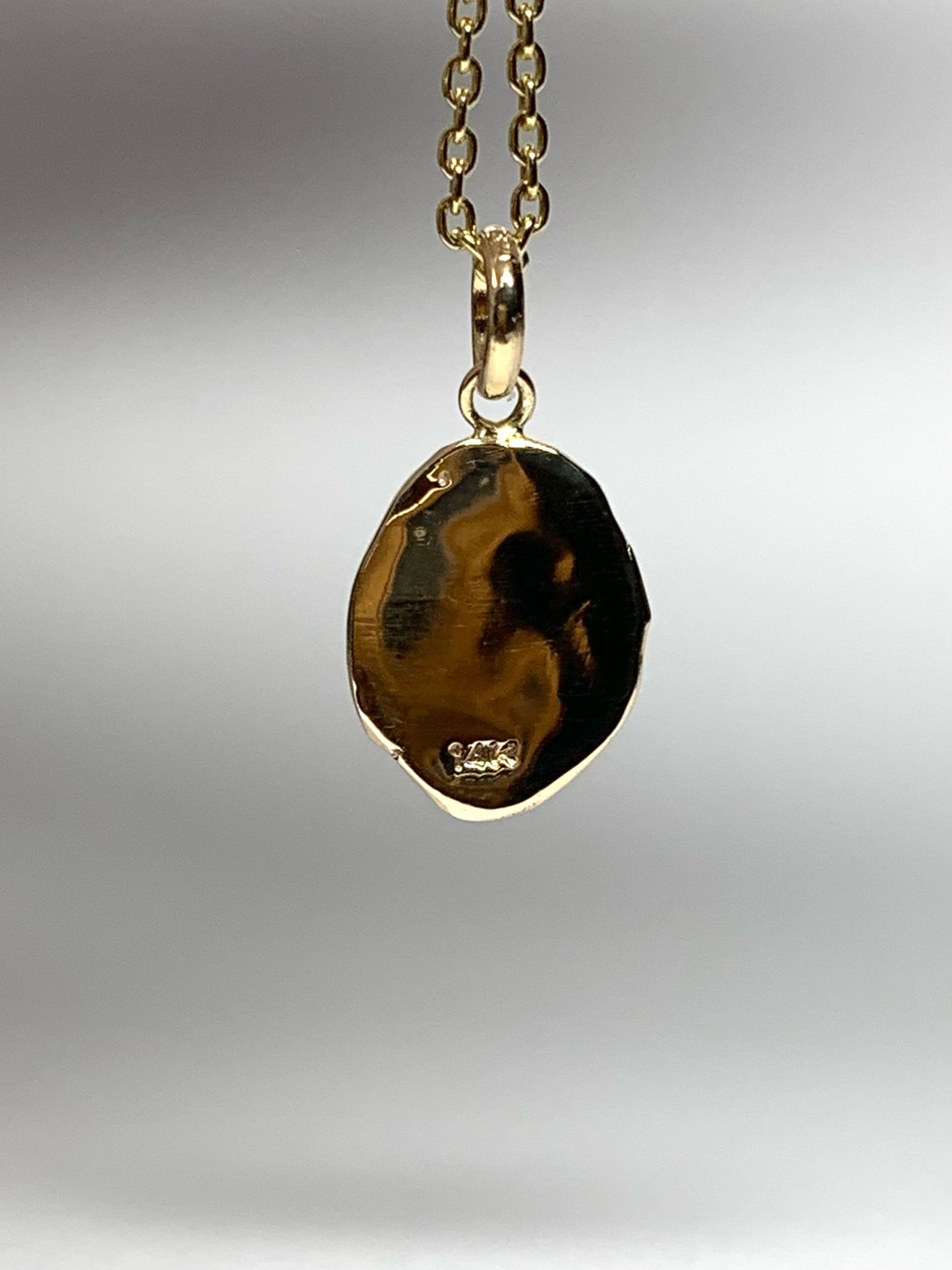 14K Solid Yellow Gold Nugget “Chili Pepper” Mini Pendant, Tiny Charm