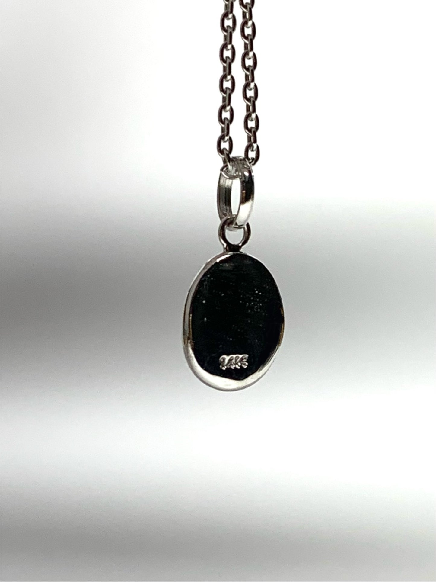 14K Solid White Gold Nugget “Paw” Mini Pendant, Charm