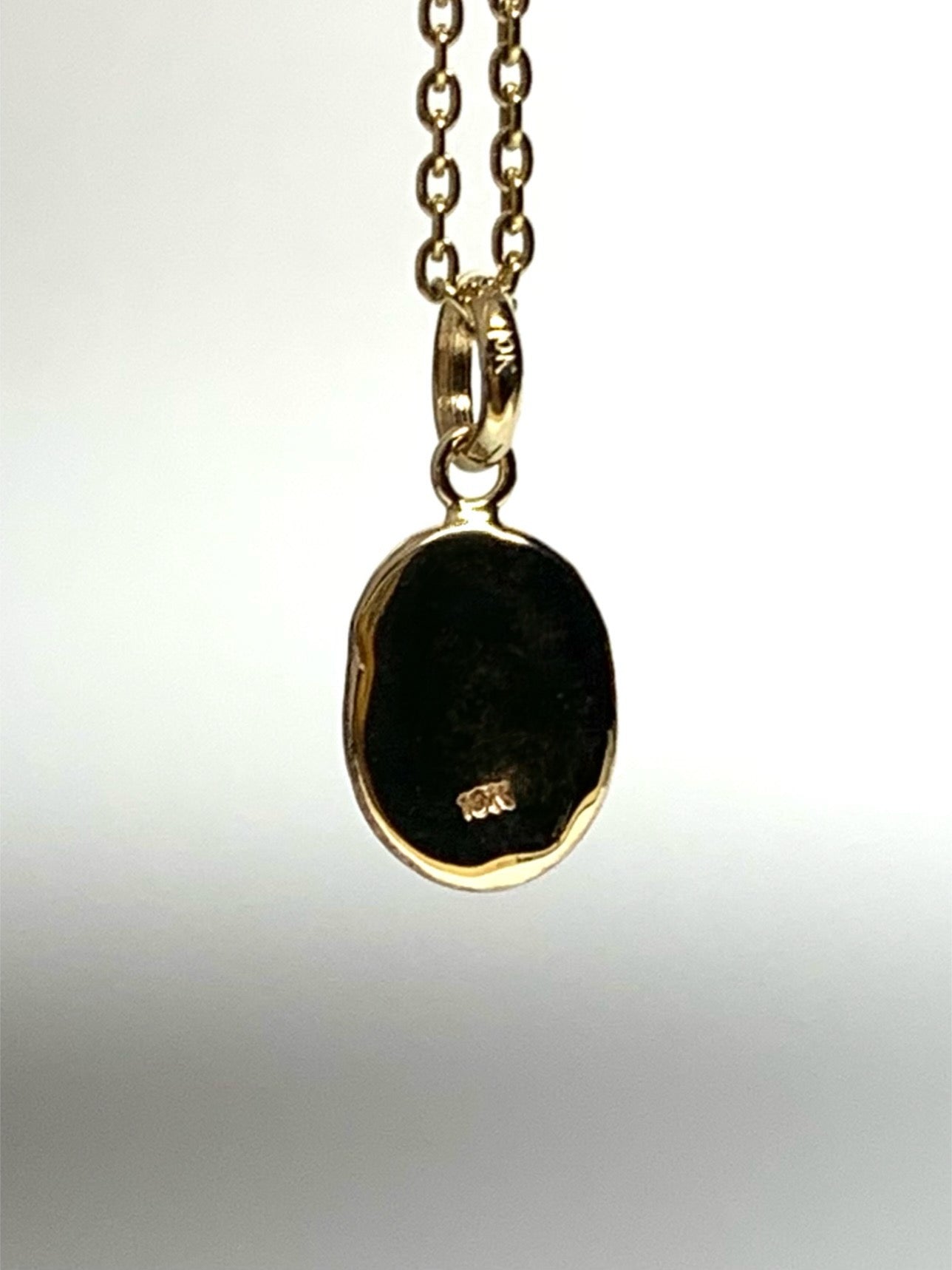 10k Solid Yellow Gold Nugget “Paws” Mini Pendant, Tiny Charm
