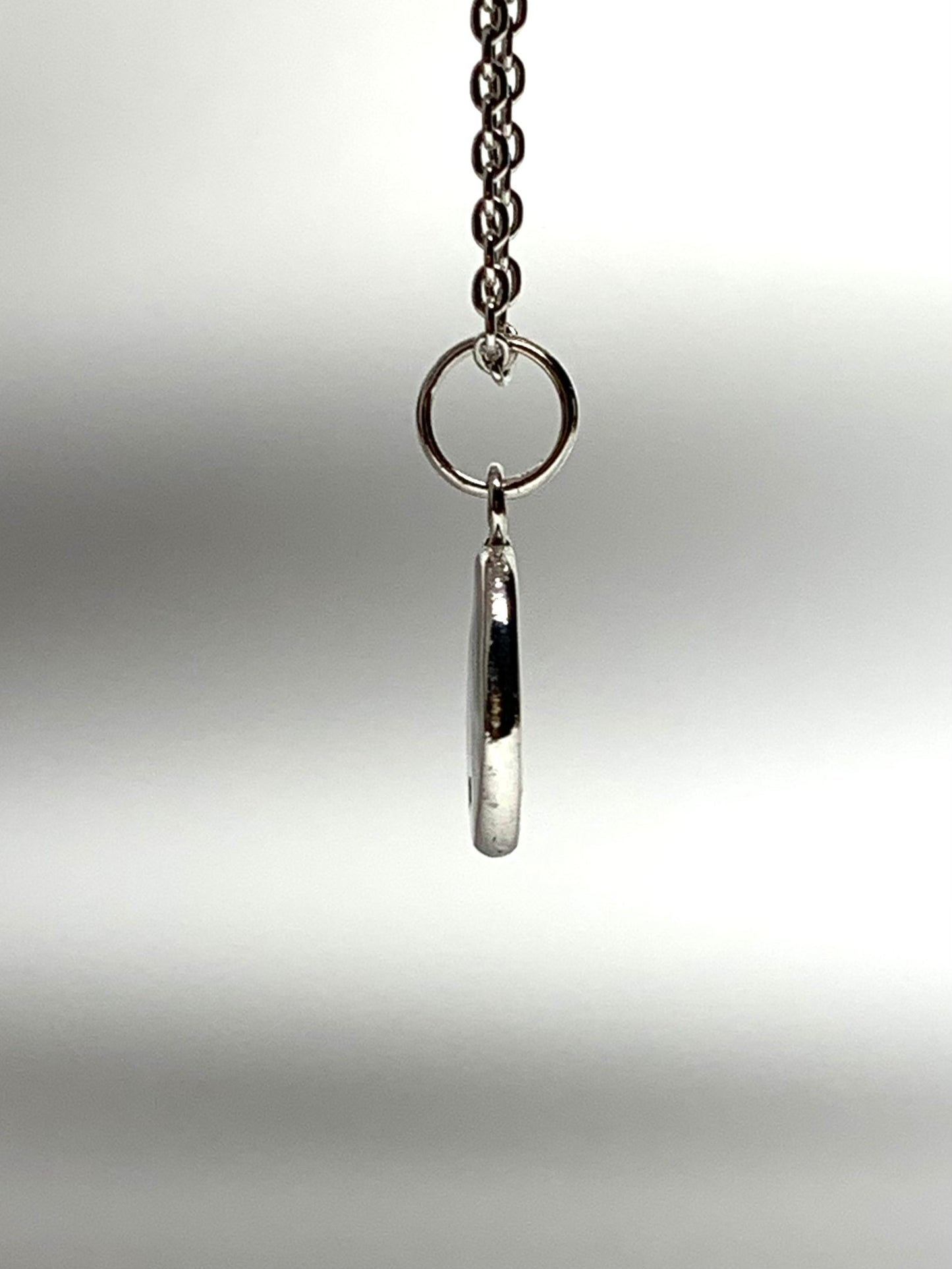14K Solid White Gold Nugget “Paw” Mini Pendant, Charm