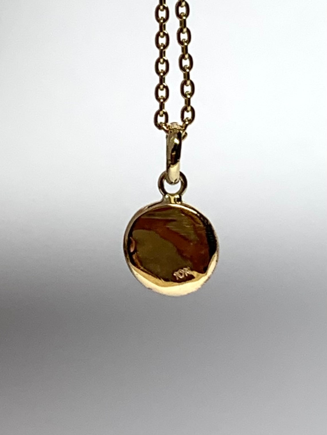 10k Solid Yellow Gold Nugget “Heart” Mini Pendant, Tiny Charm