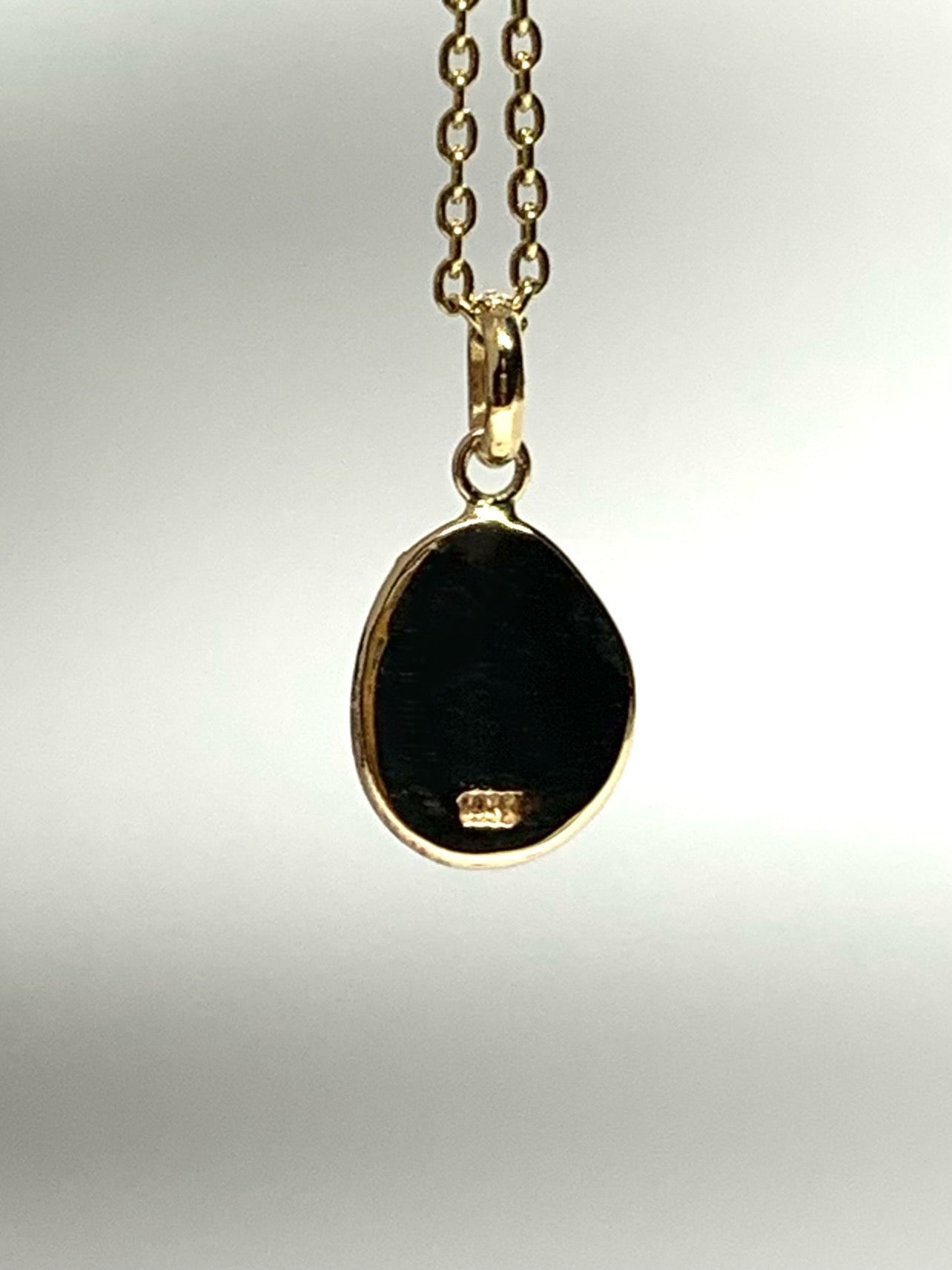 10k Solid Yellow Gold Nugget “Flowers” Mini Pendant, Tiny Charm