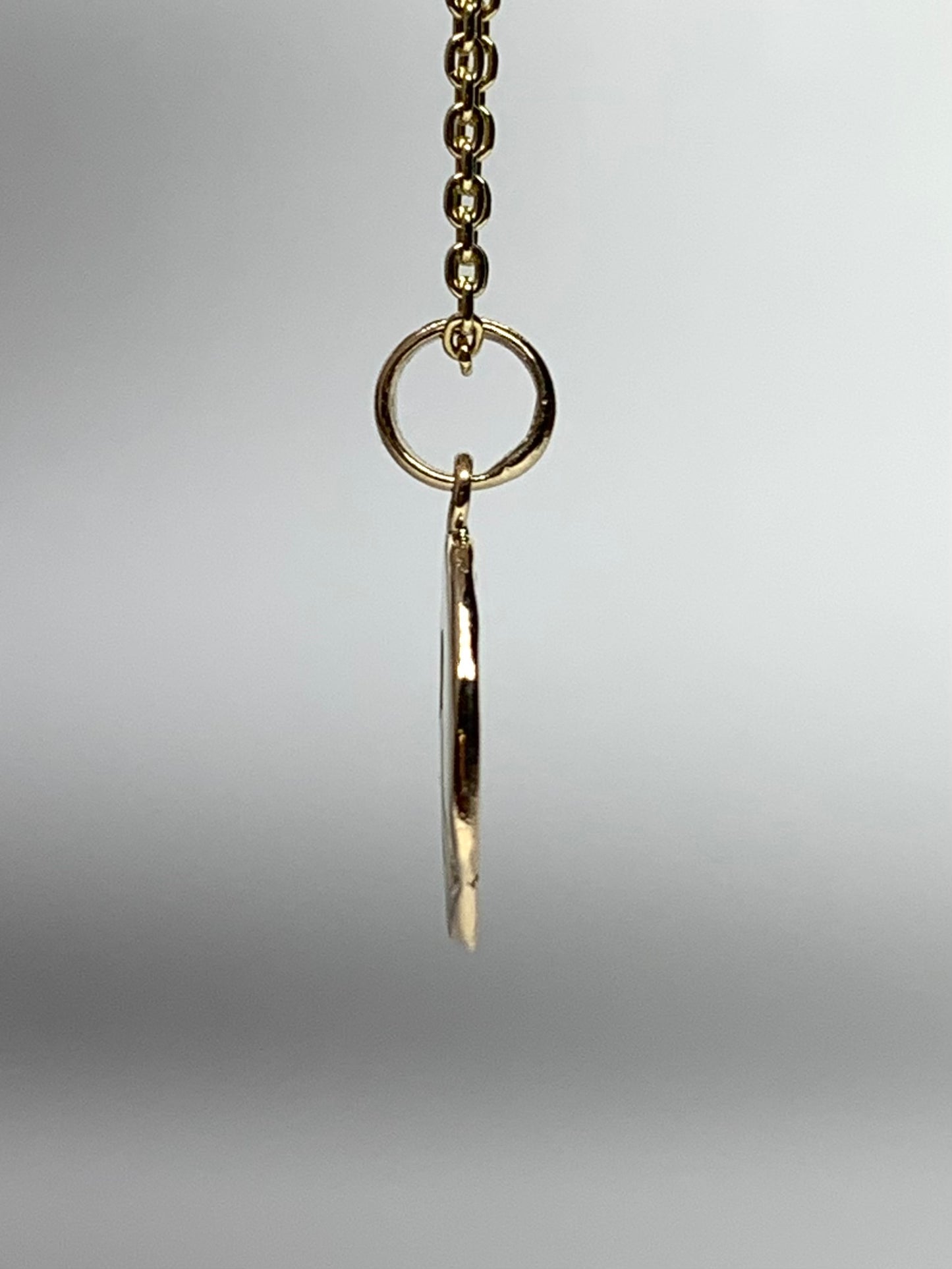 14K Solid Yellow Gold Nugget “Chili Pepper” Mini Pendant, Tiny Charm