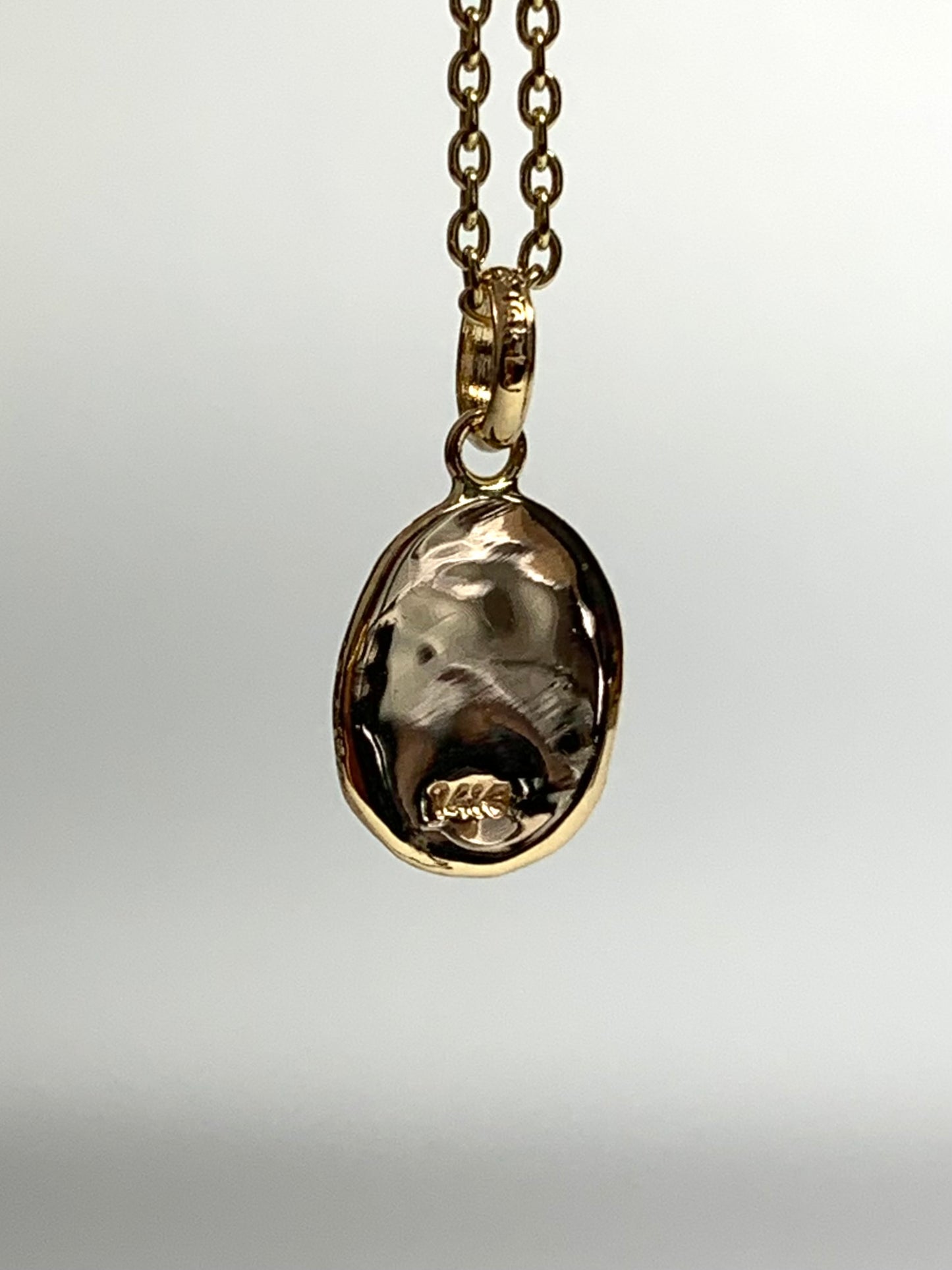 14K Solid Yellow Gold Nugget Mini Pendant, “Tree of Life”, Charm