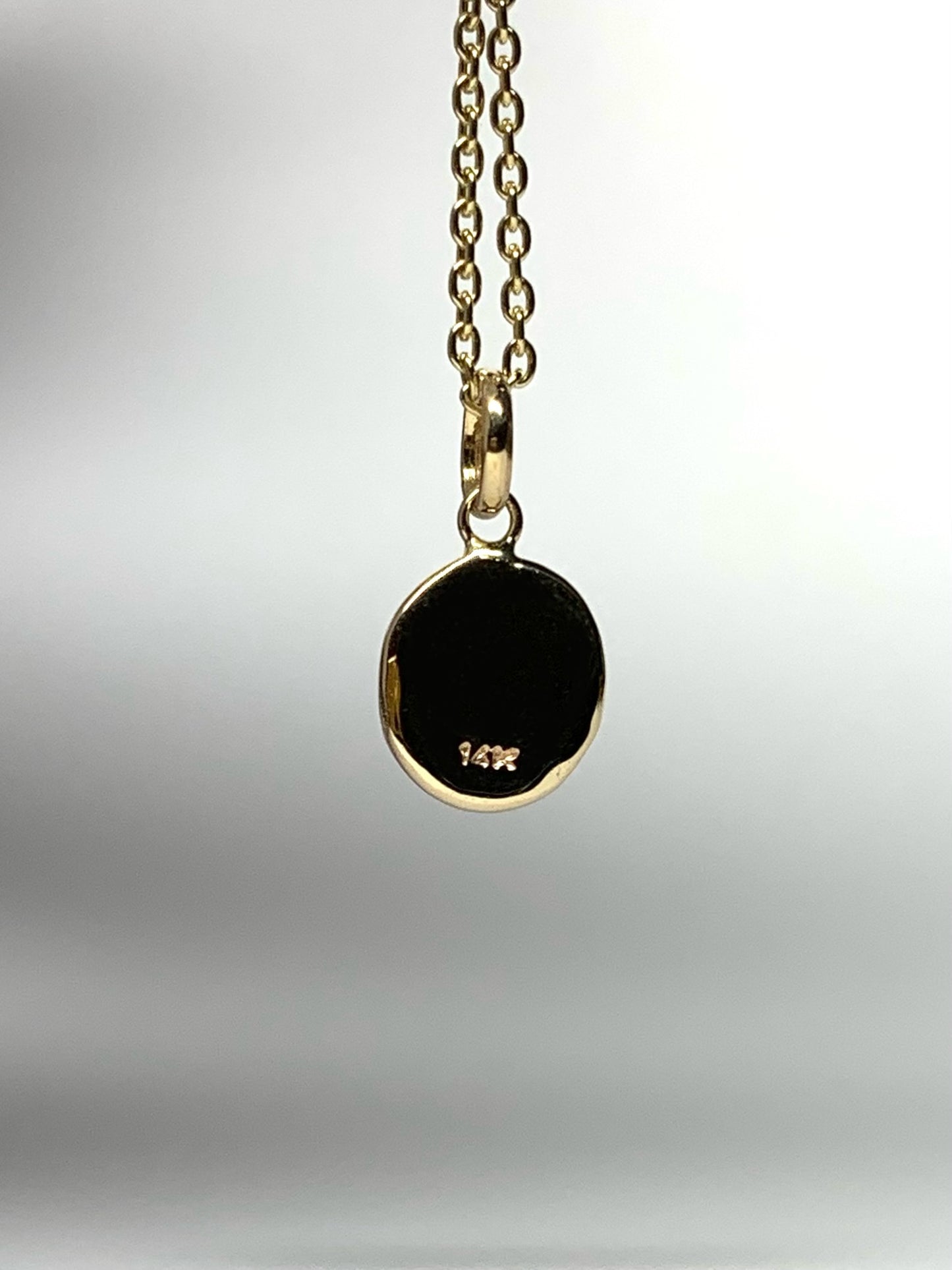 14k Solid Yellow Gold Nugget Mini Pendant “Taurus”, Charm