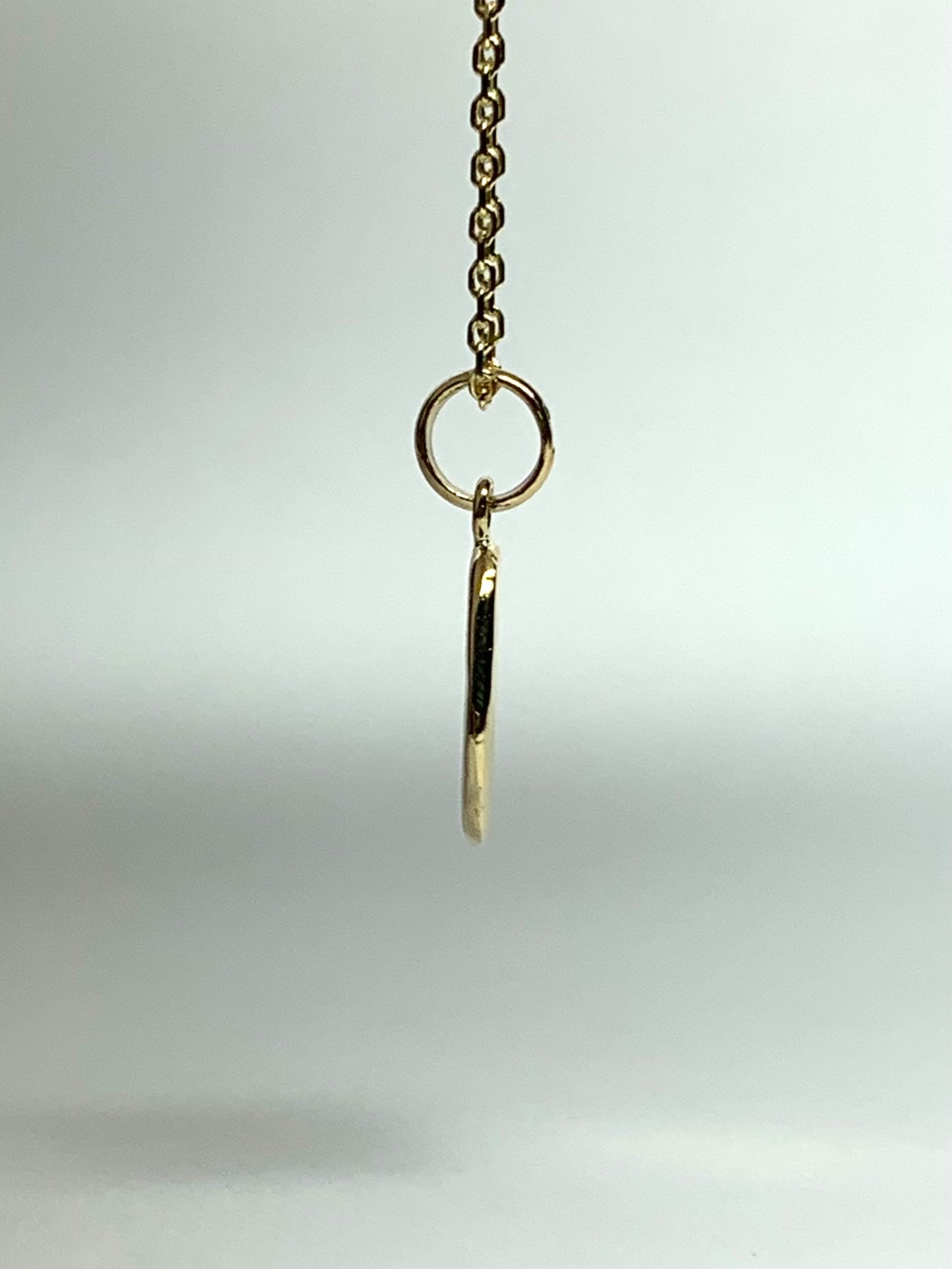 10k Solid Yellow Gold Nugget “Horseshoe” Mini Pendant, Tiny Charm