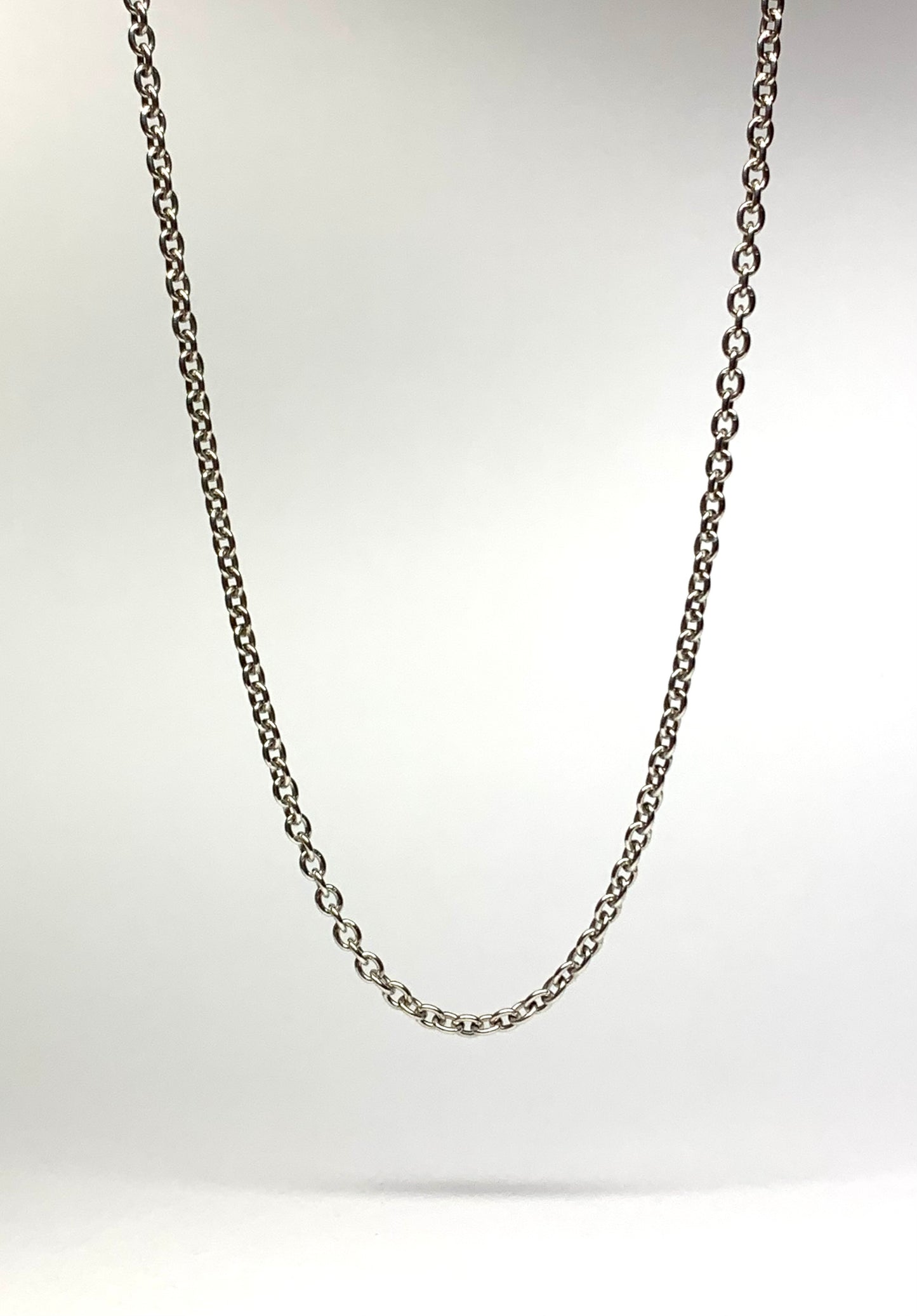 Necklace, Solid 925 Sterling Silver Cable Chain