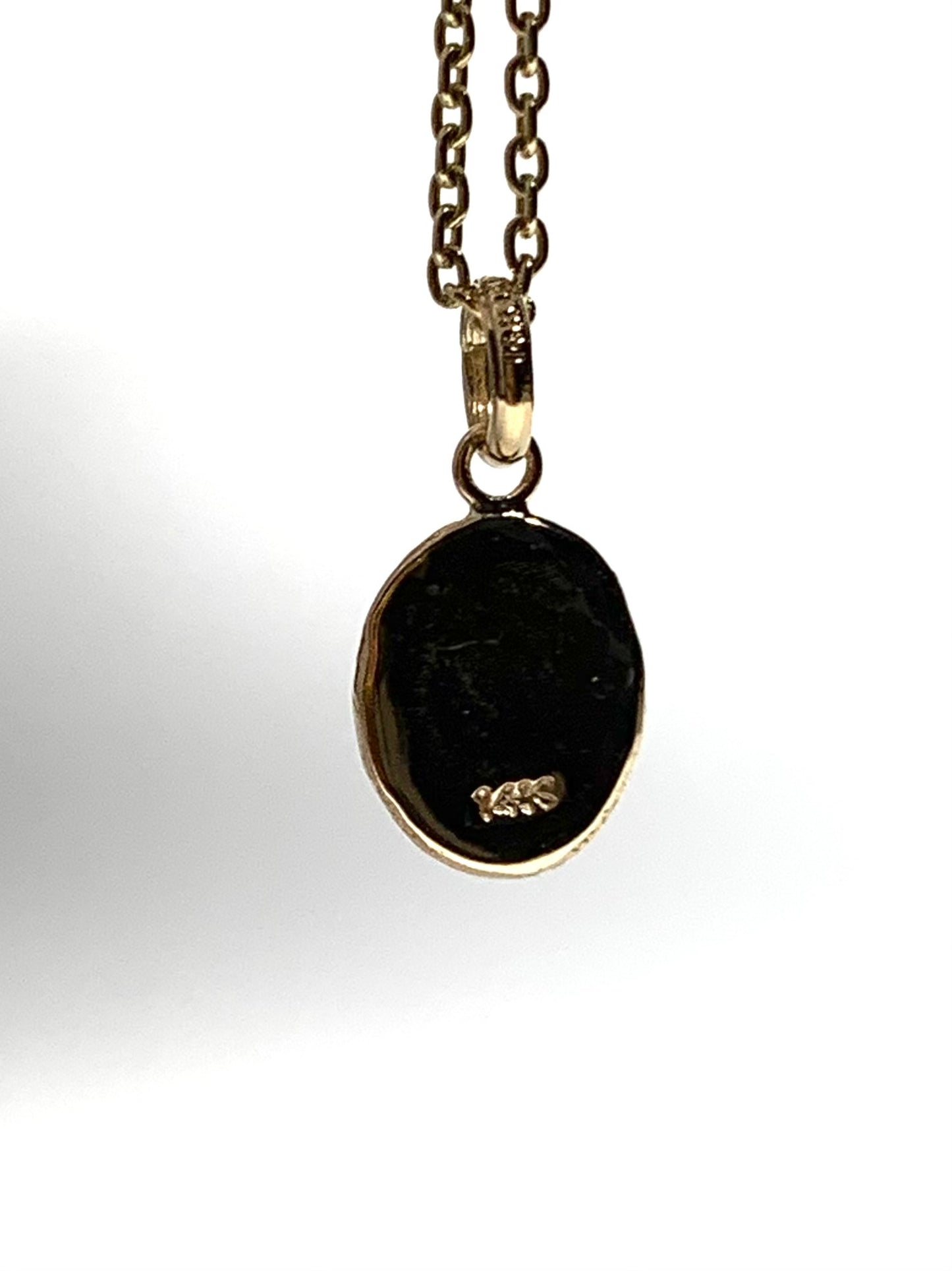 14k Solid Yellow Gold Nugget “Leo” Mini Pendant, Charm