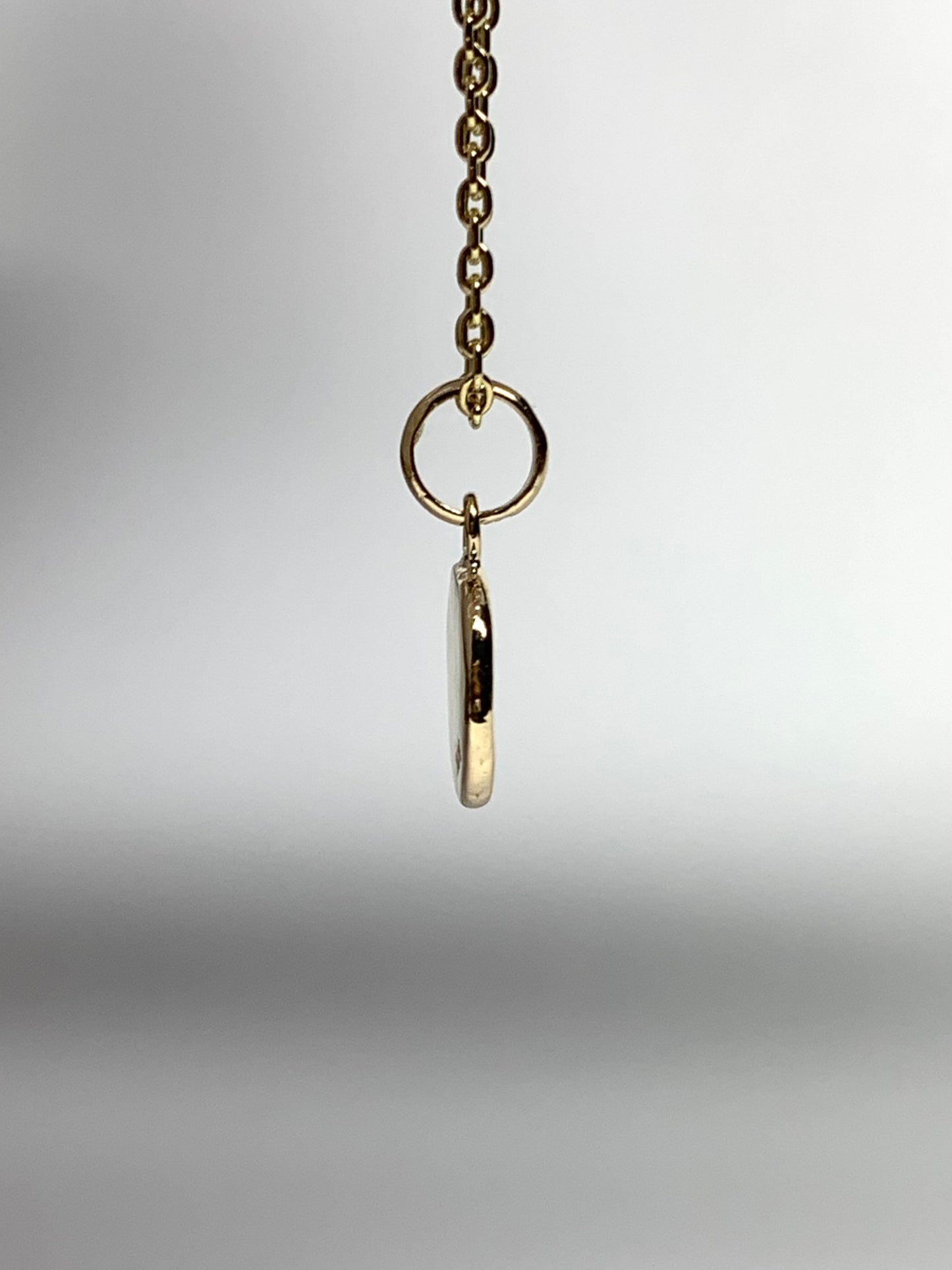 14k Solid Yellow Gold Nugget Mini Pendant “Honey Bee”, Tiny Charm