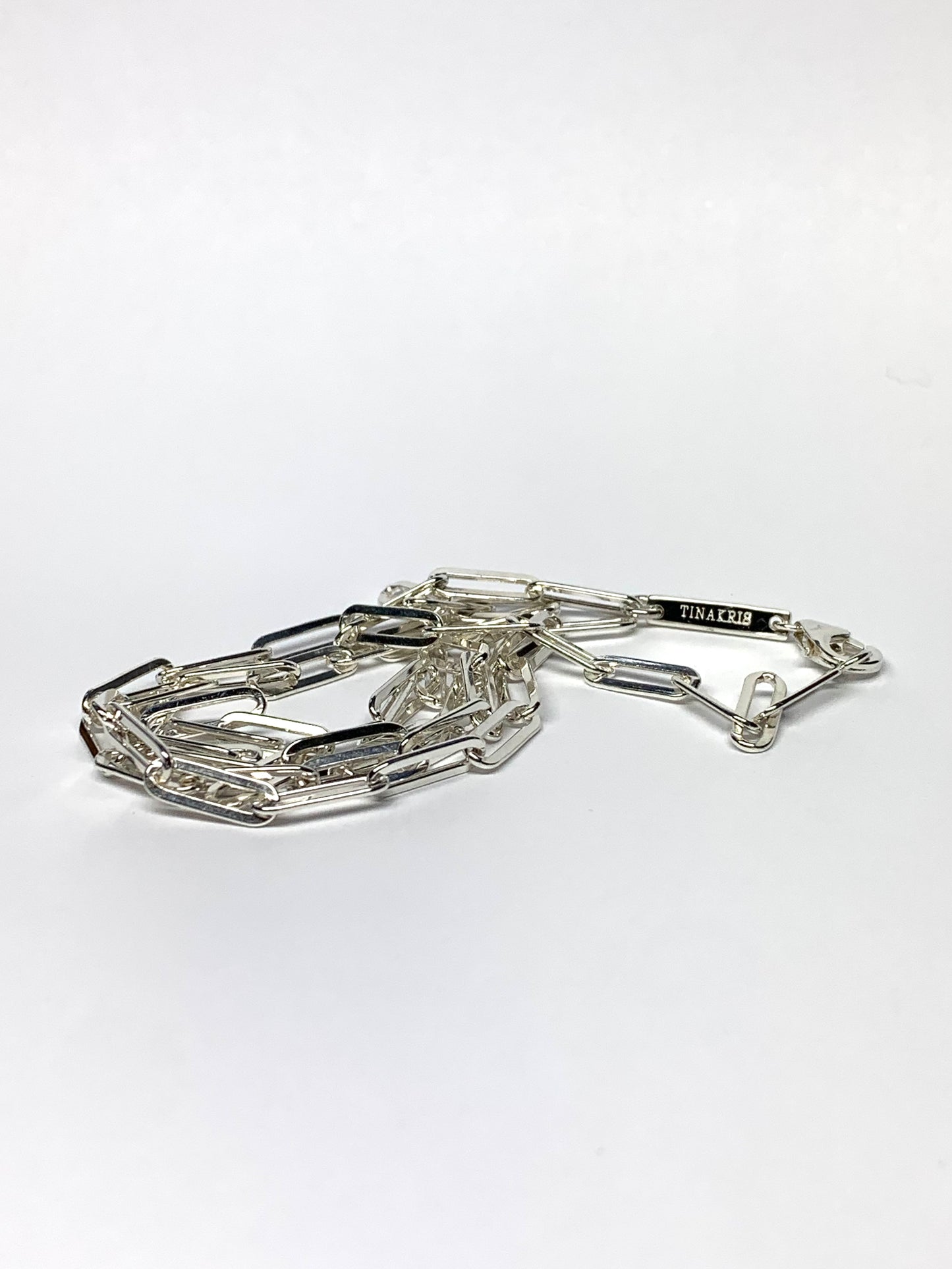 Necklace, Heavy Solid 925 Sterling Silver Paperclip Chain