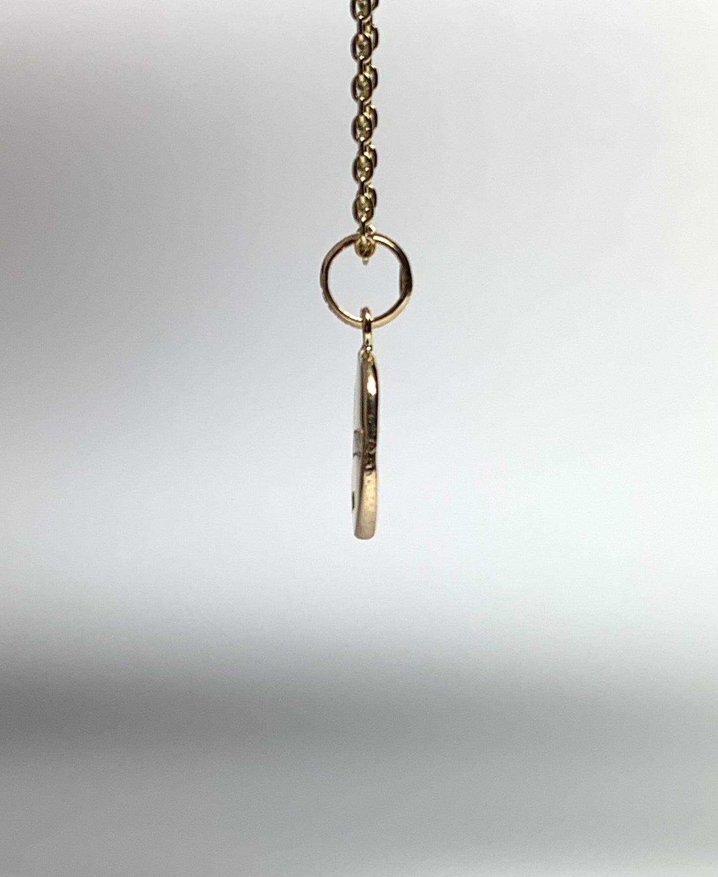 14k Solid Yellow Gold Nugget Mini Pendant “Tiger”, Tiny Charm