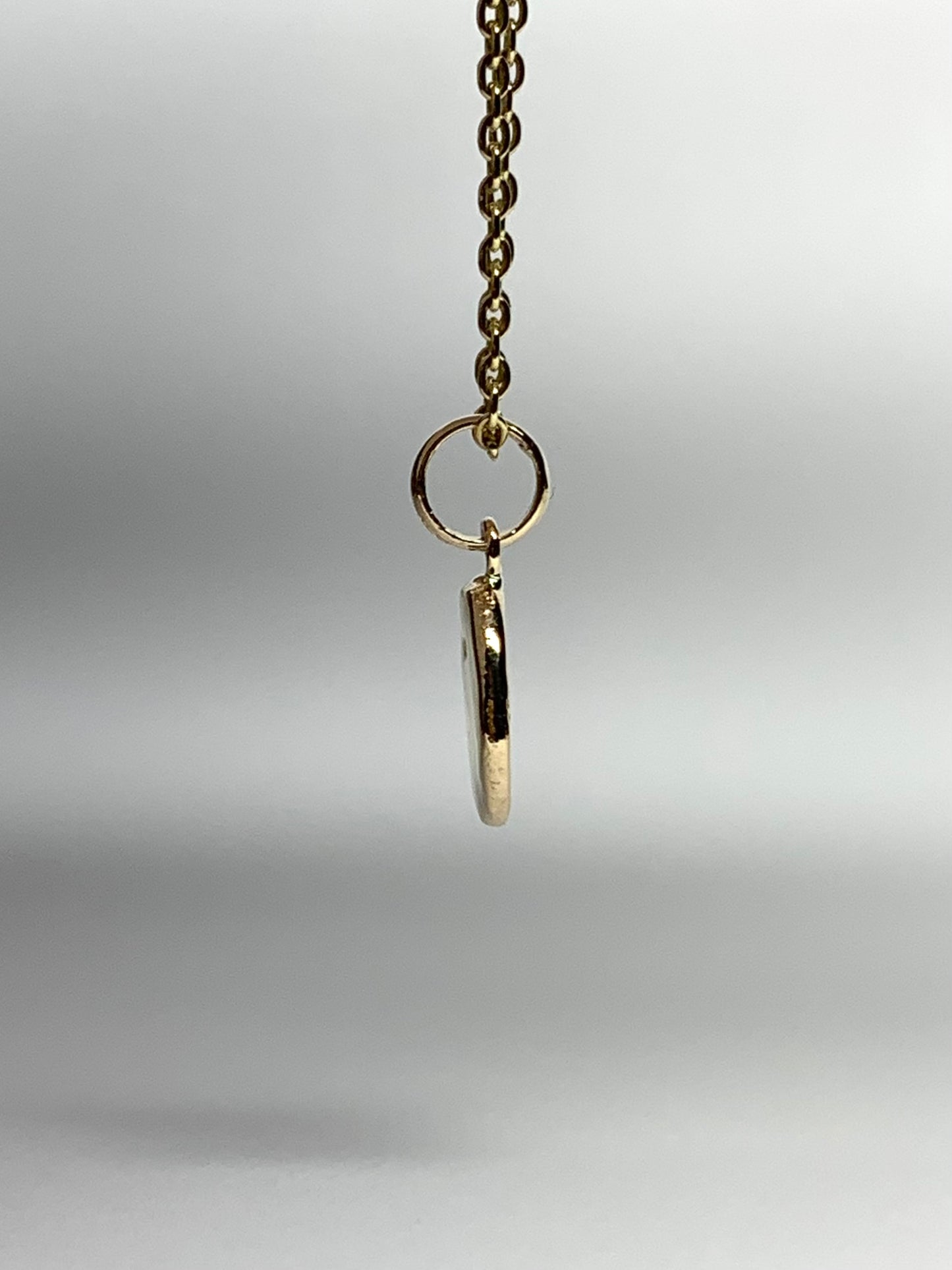 14k Solid Yellow Gold Nugget Mini Pendant “Tiger”, Tiny Charm