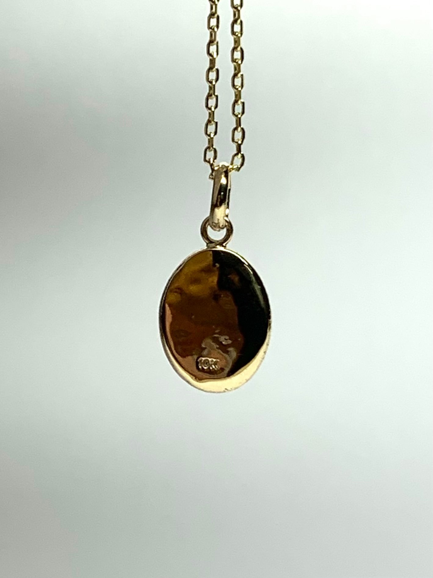 10k Solid Yellow Gold Nugget “Paws” Mini Pendant, Tiny Charm