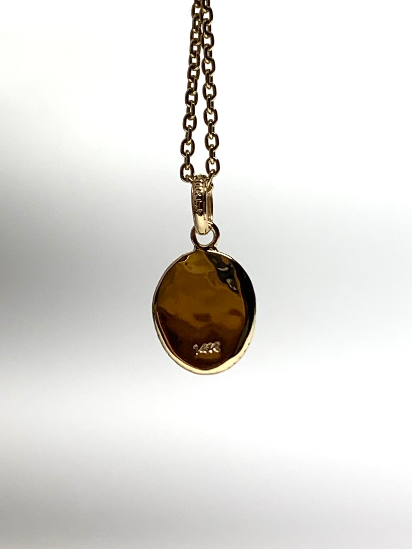 14k Solid Yellow Gold Nugget “Scorpio” Mini Pendant, Charm