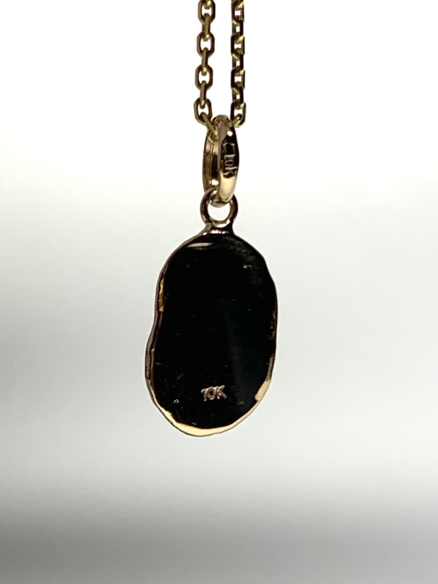 10k Solid Yellow Gold Nugget “Paws” Mini Pendant, Tiny Charm