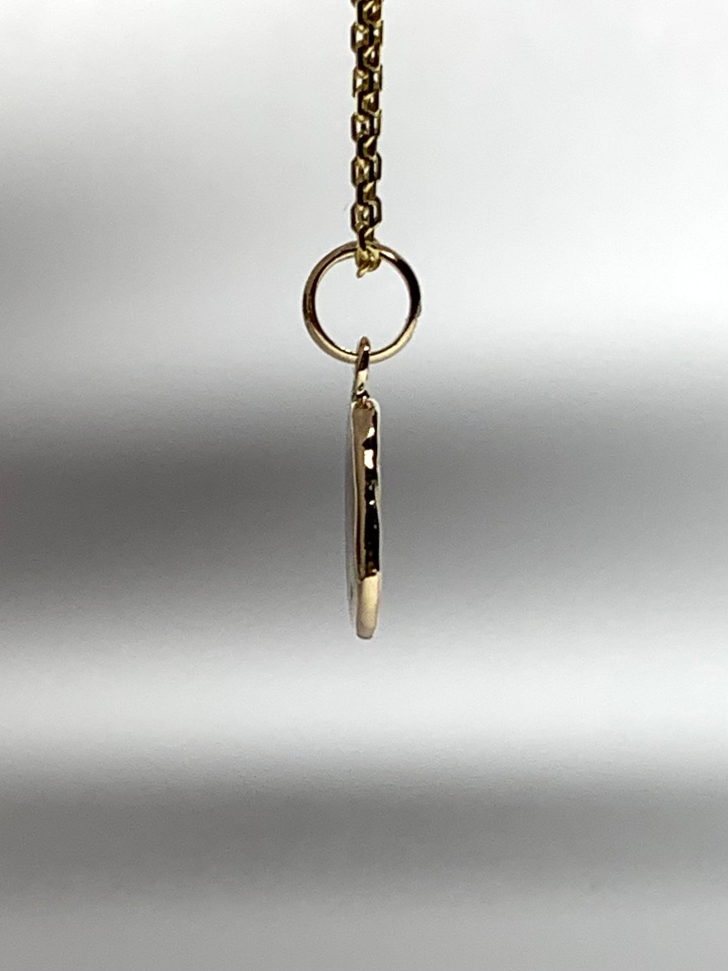 10k Solid Yellow Gold Nugget “Hearts” Mini Pendant, Tiny Charm