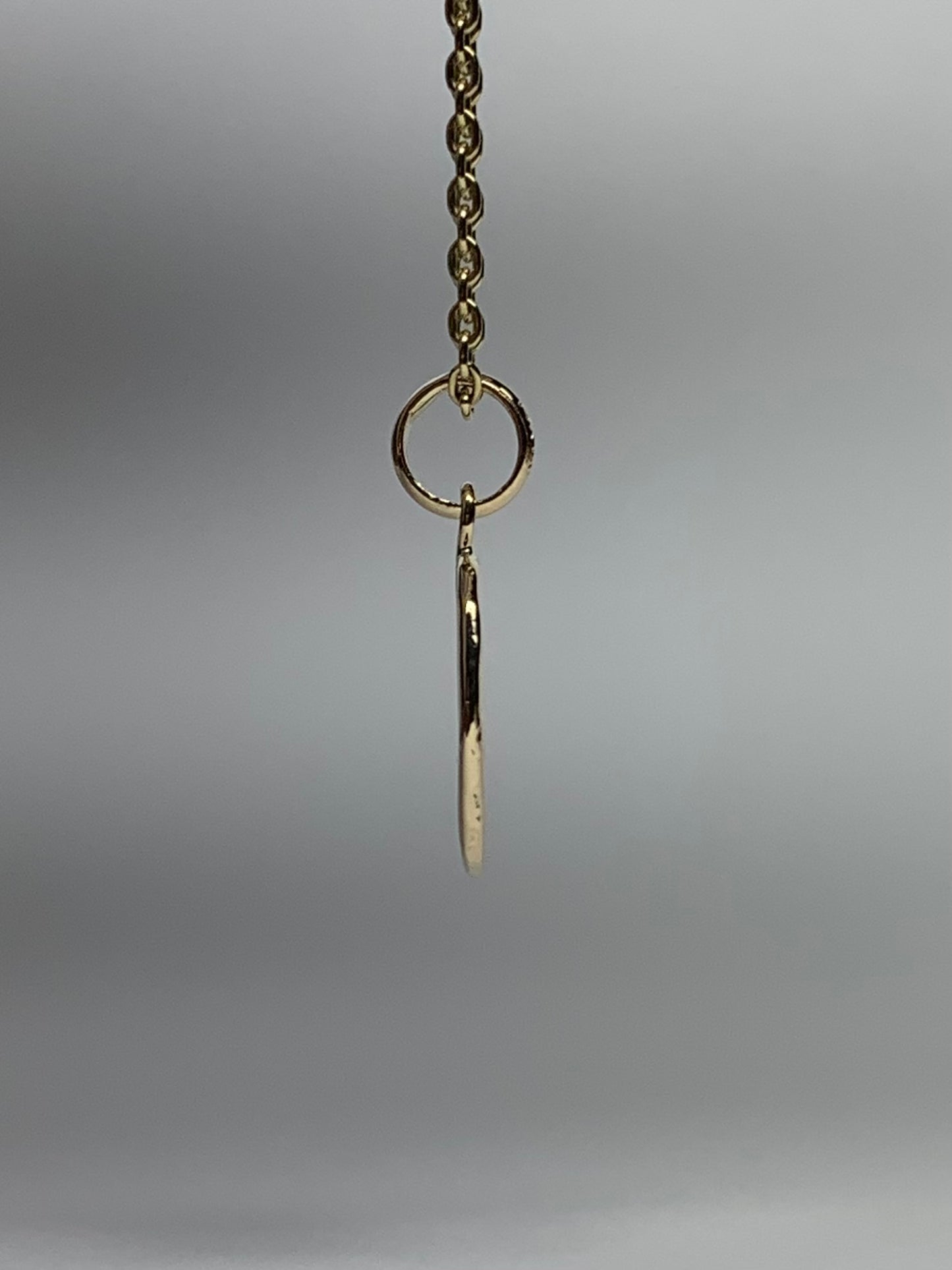 14K Solid Yellow Gold Nugget Mini Pendant, “Tree of Life”, Charm