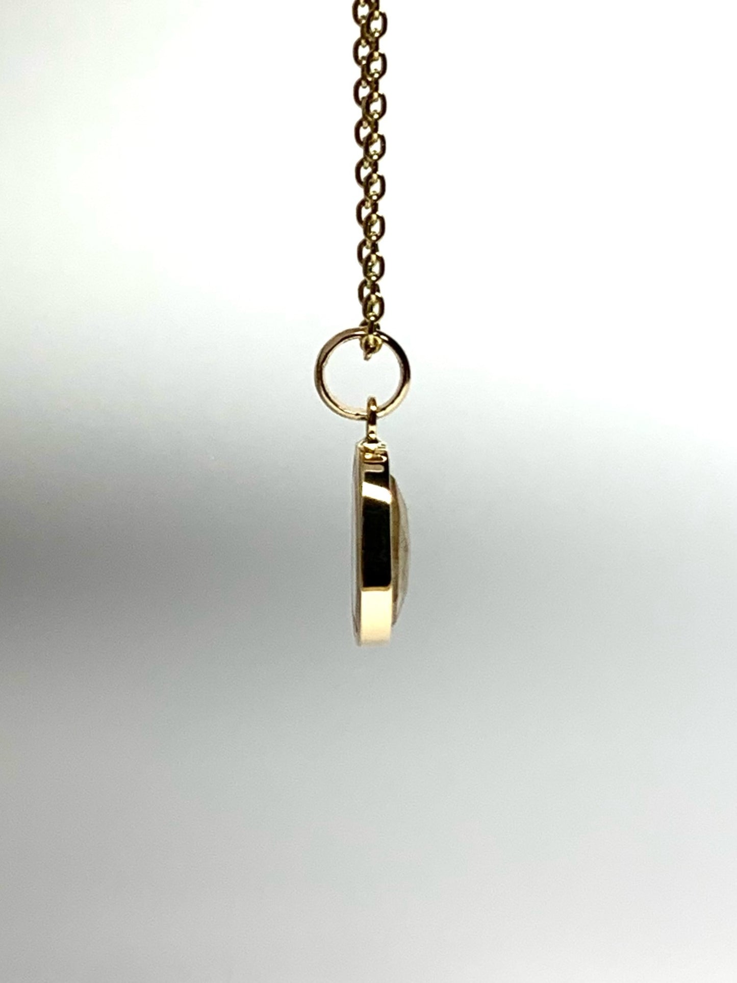 14k Solid Yellow Gold, Natural Yellow Tourmaline Mini Pendant