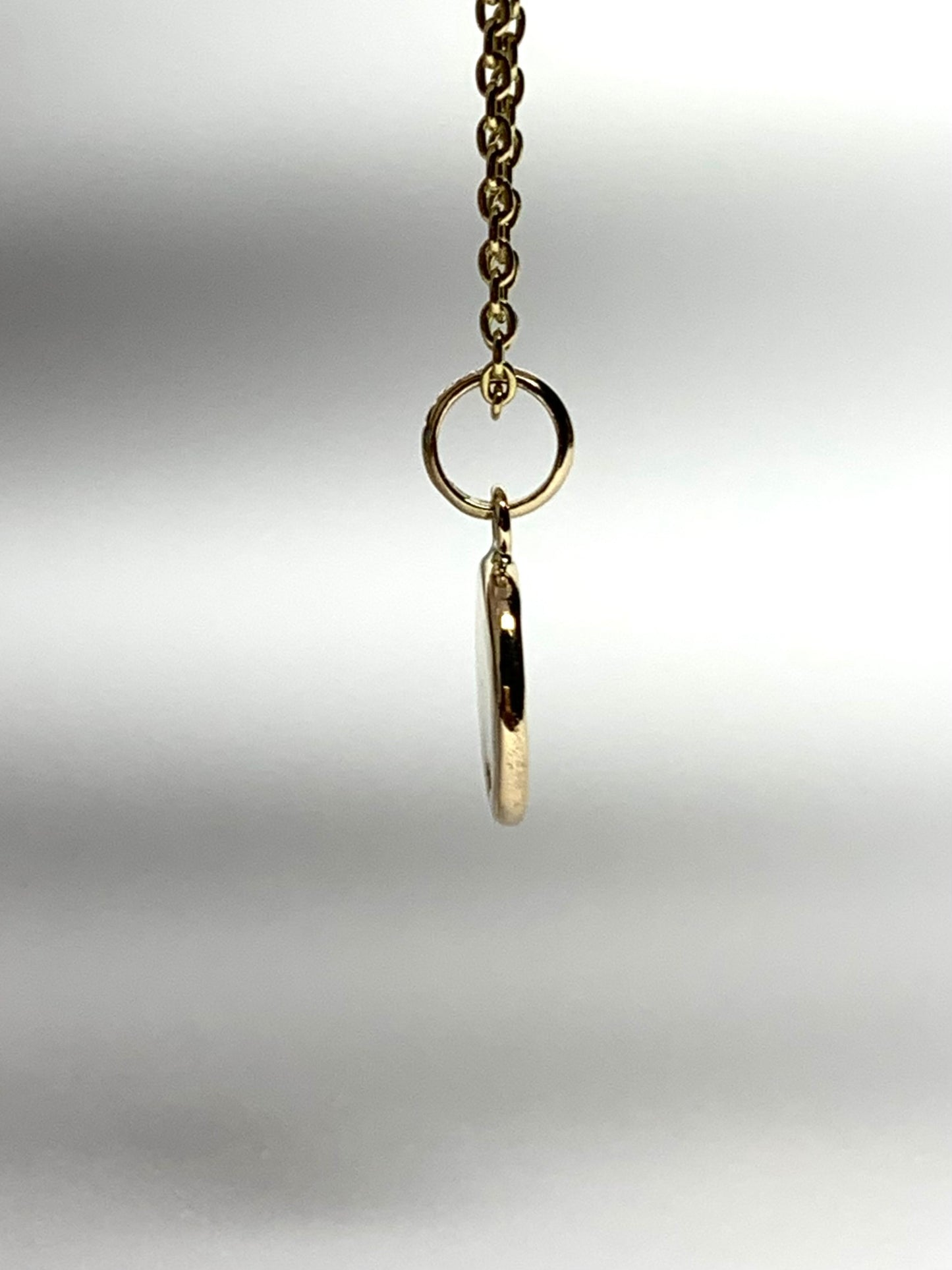 14k Solid Yellow Gold Nugget “Sagittarius” Mini Pendant, Charm