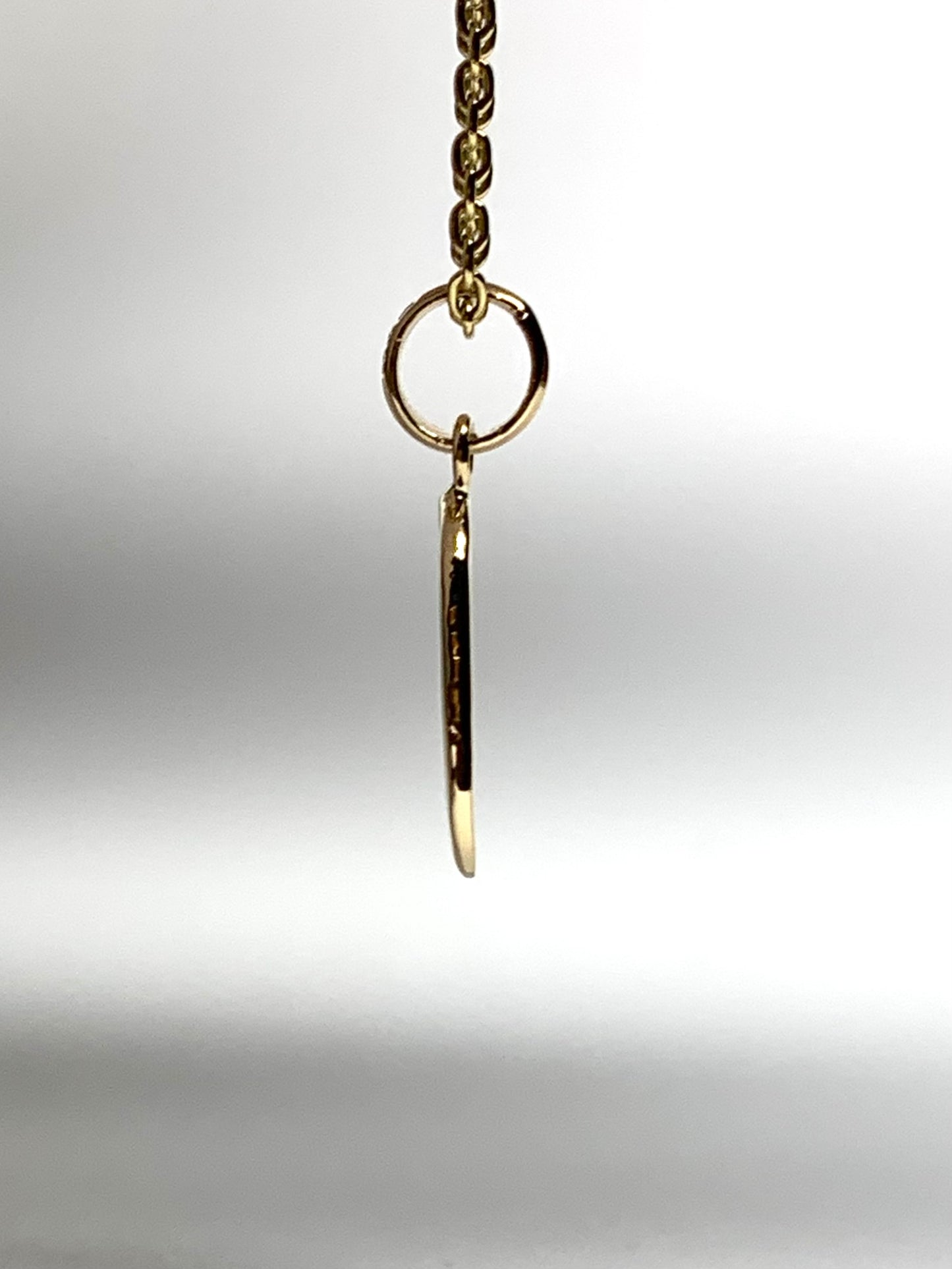 14K Solid Yellow Gold Nugget “Paws” Mini Pendant, Tiny Charm