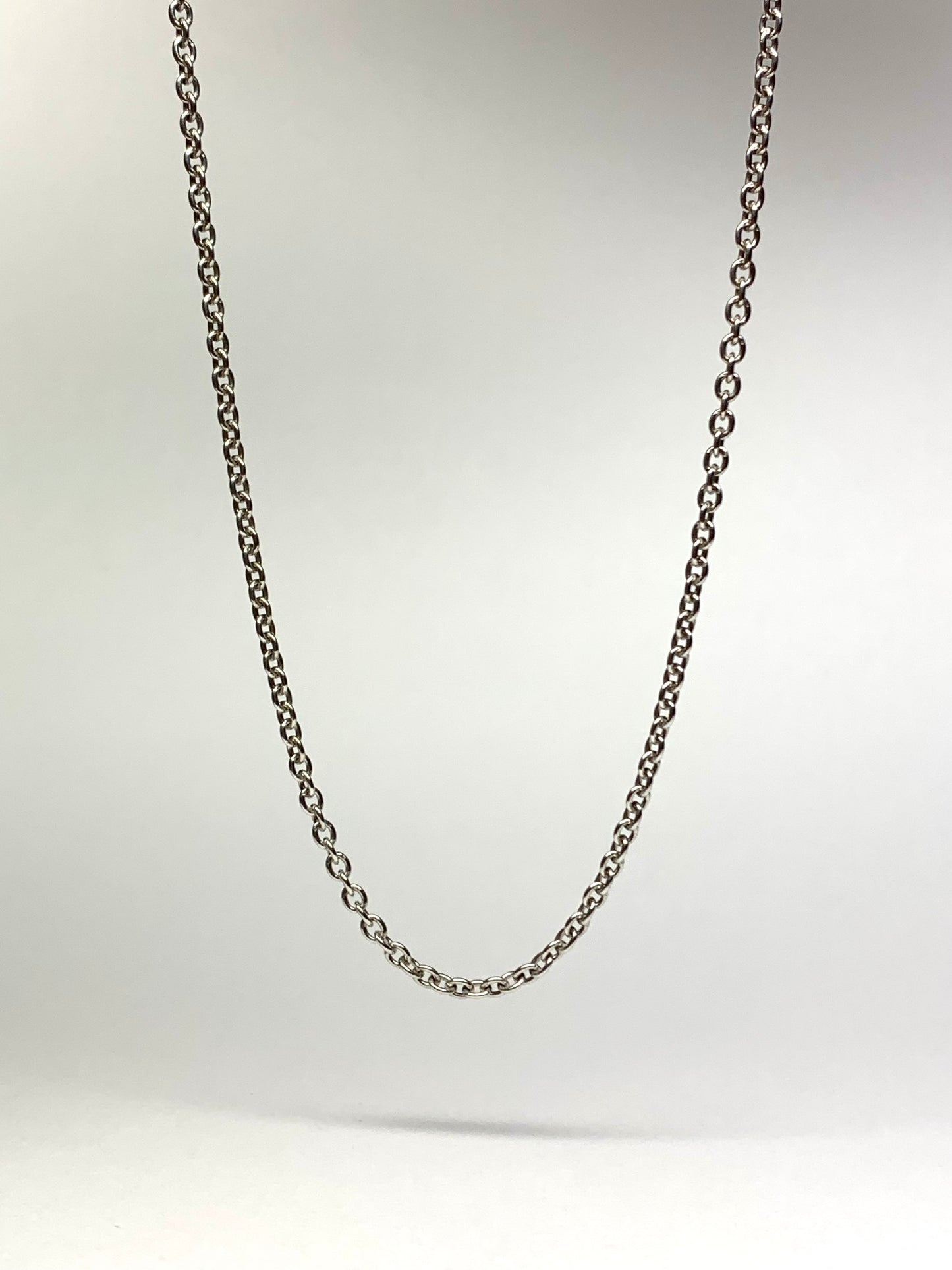 Necklace, Solid 925 Sterling Silver Cable Chain