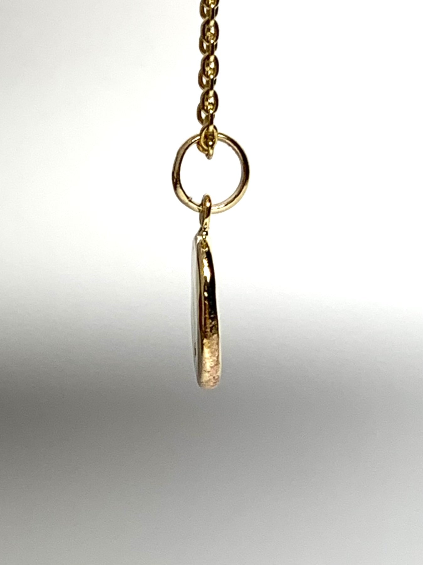 10k Solid Yellow Gold Nugget “Paws” Mini Pendant, Tiny Charm