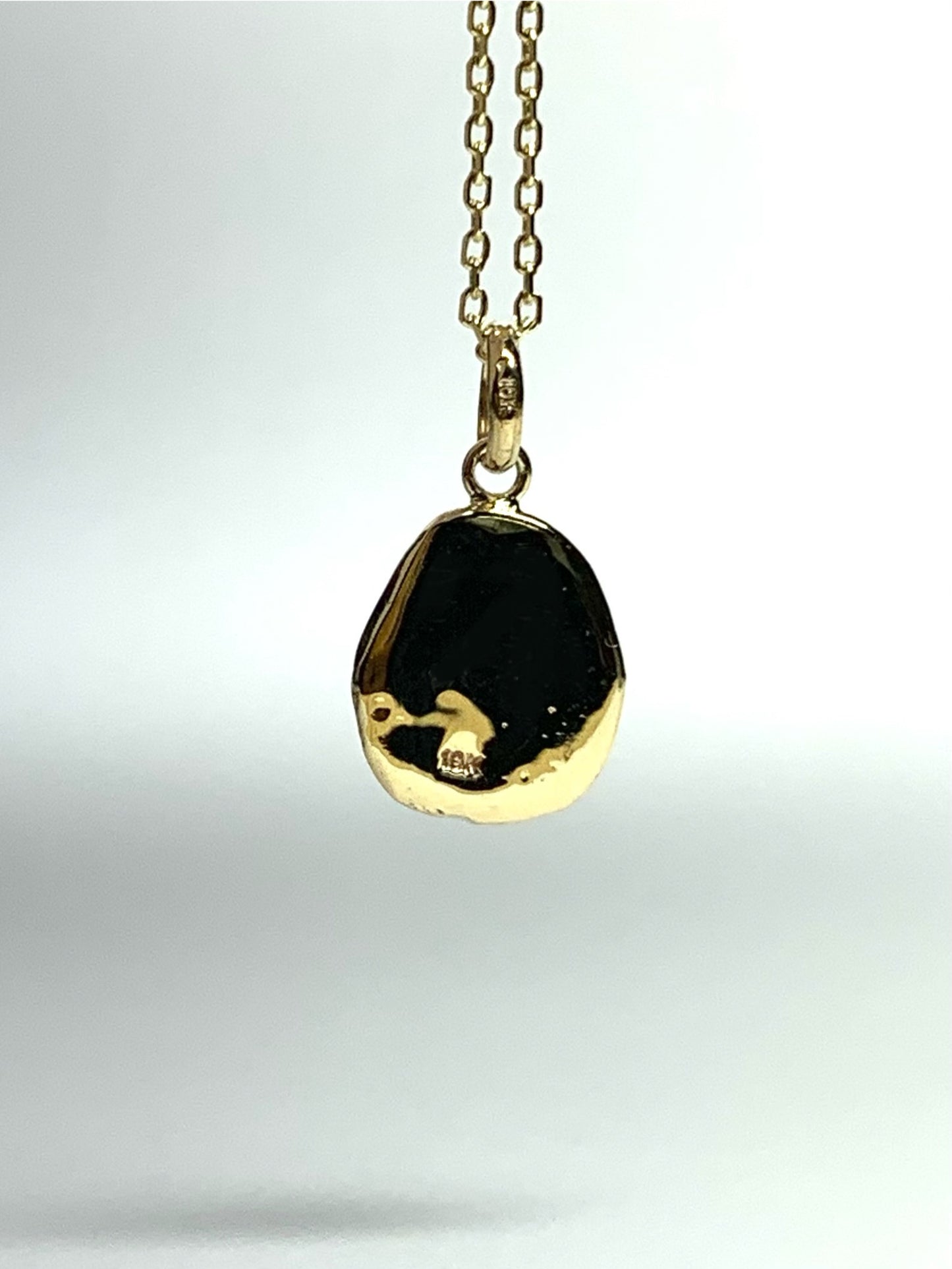 10k Solid Yellow Gold Nugget “Horseshoe” Mini Pendant, Tiny Charm
