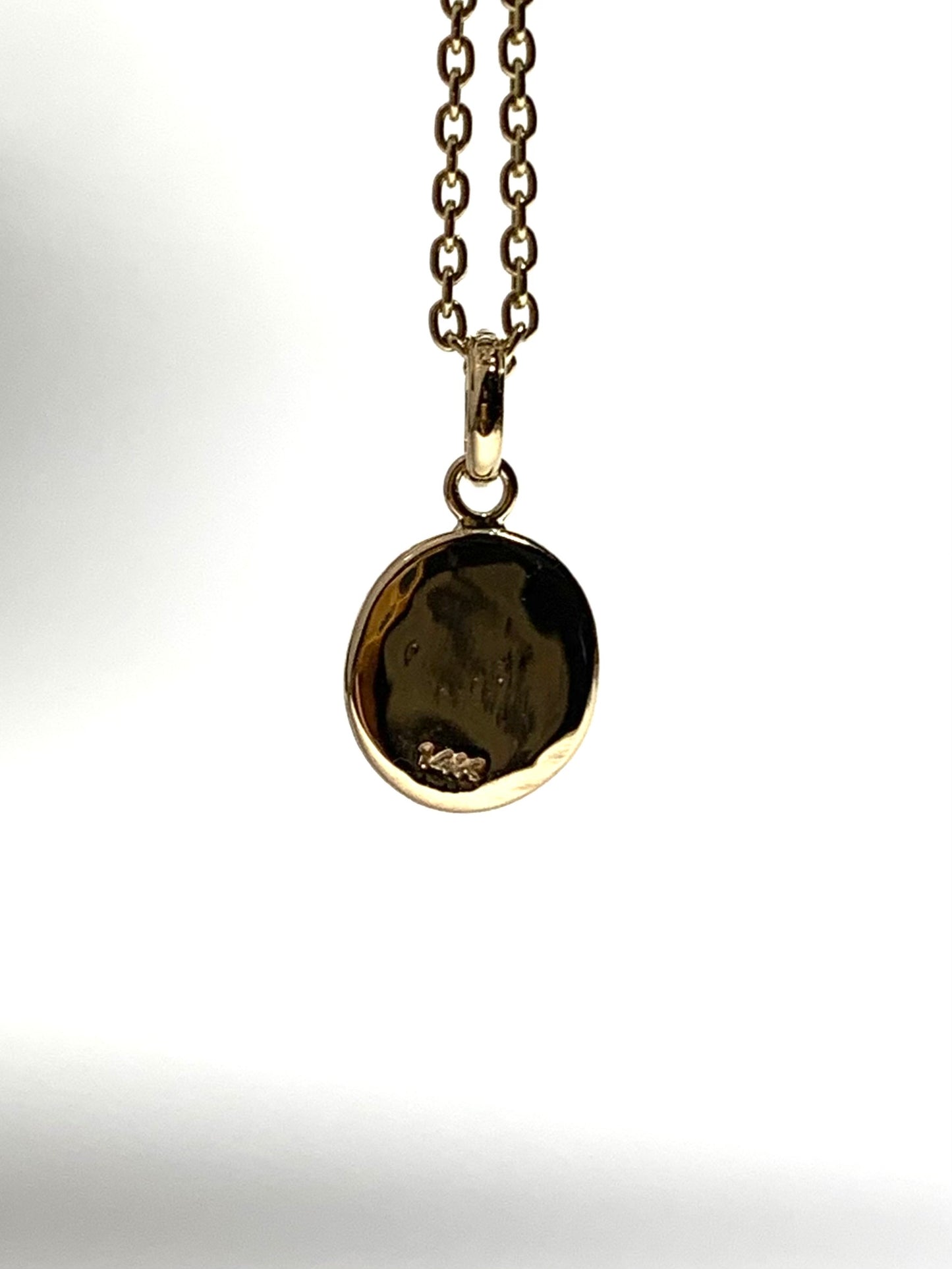 14k Solid Yellow Gold Nugget “Sagittarius” Mini Pendant, Charm