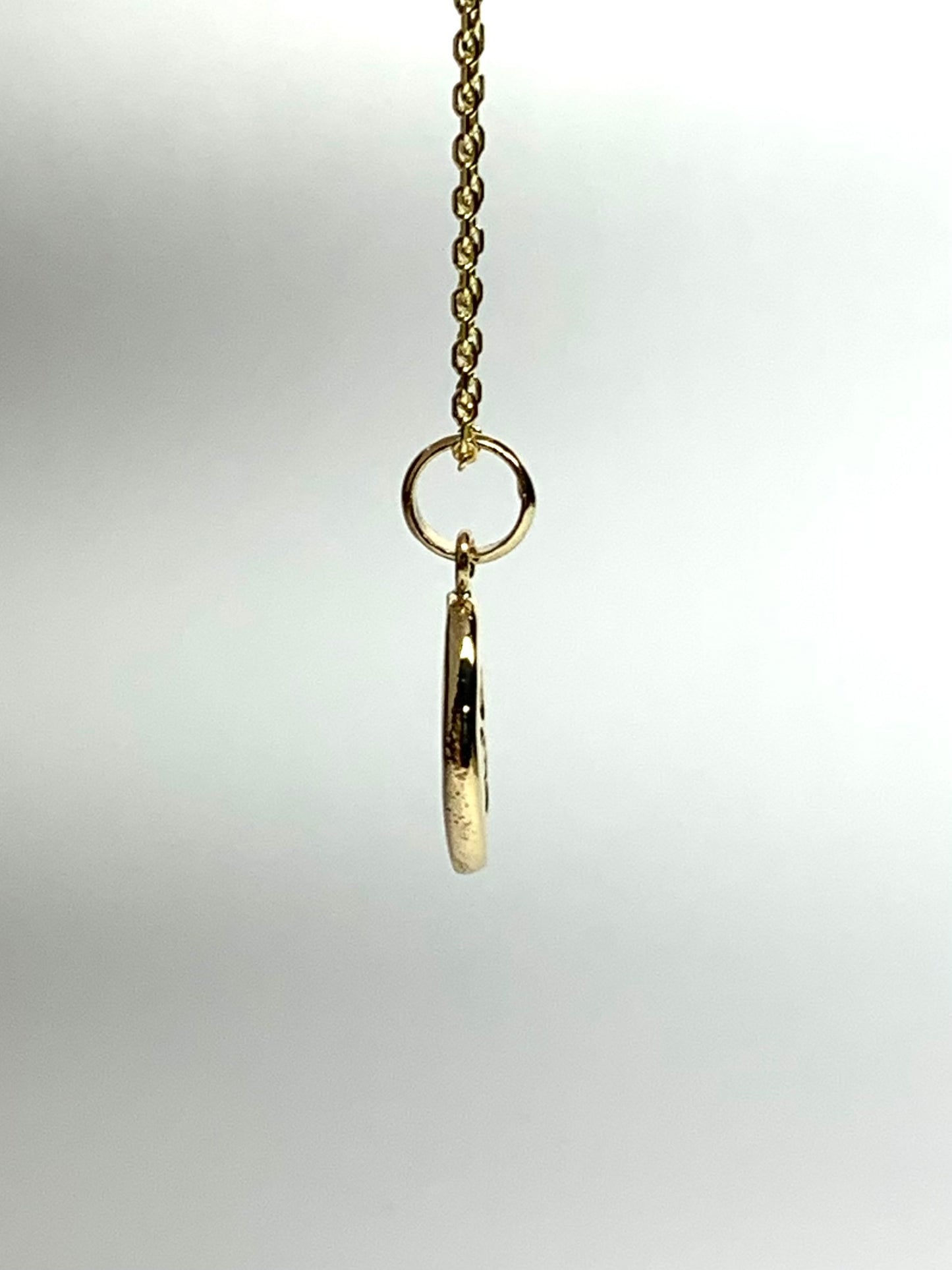 10k Solid Yellow Gold Nugget “Paws” Mini Pendant, Tiny Charm