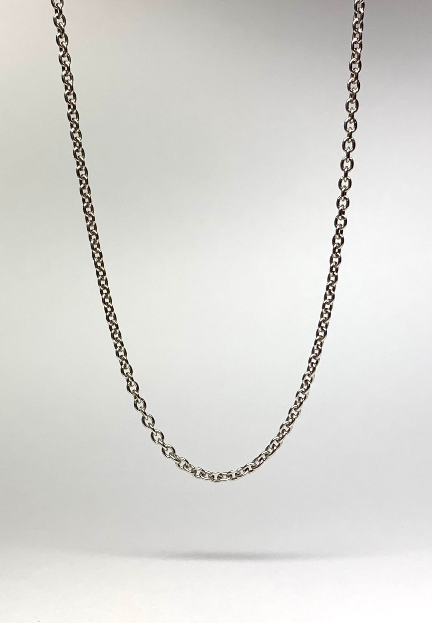 Necklace, Solid 925 Sterling Silver Cable Chain