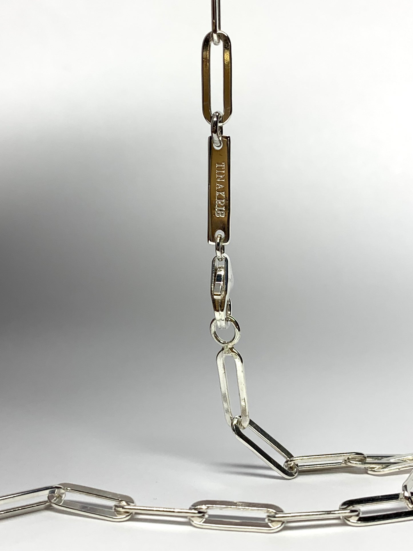 Necklace, Heavy Solid 925 Sterling Silver Paperclip Chain