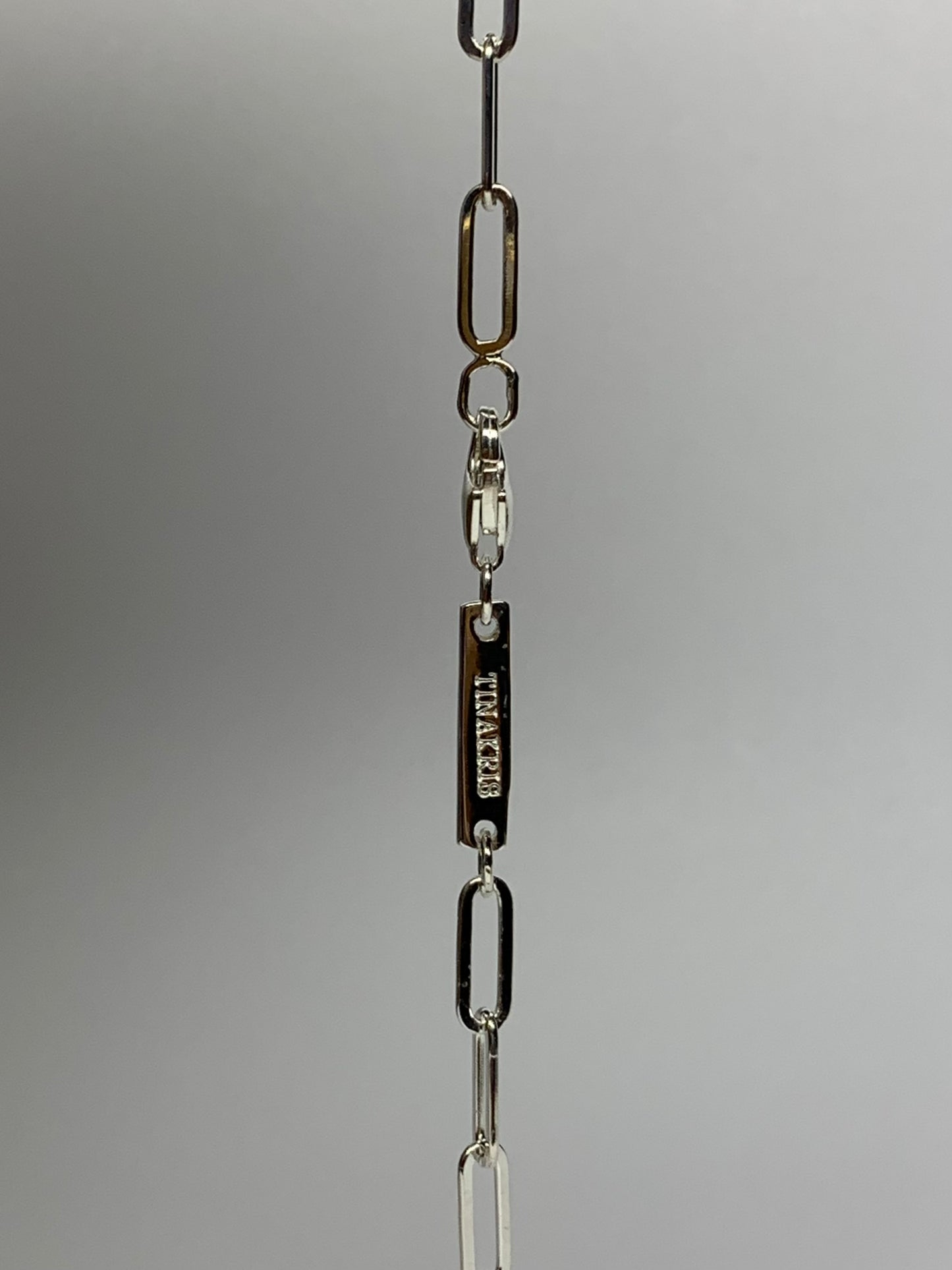 Necklace, Solid 925 Sterling Silver Paperclip Chain