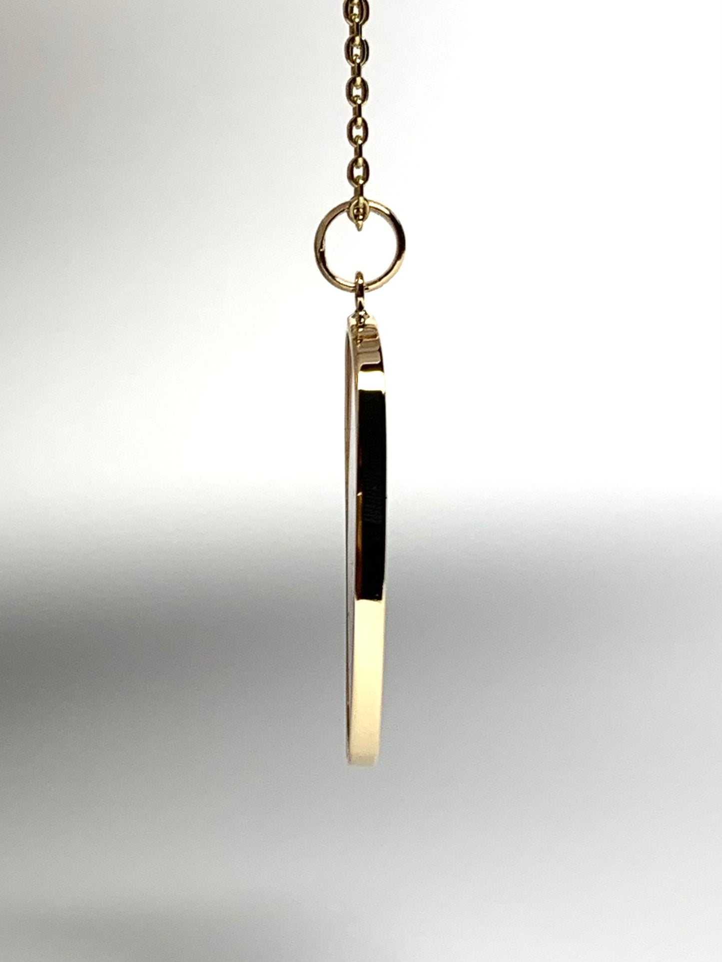 14k Solid Yellow Gold, Natural Pink Tourmaline Pendant