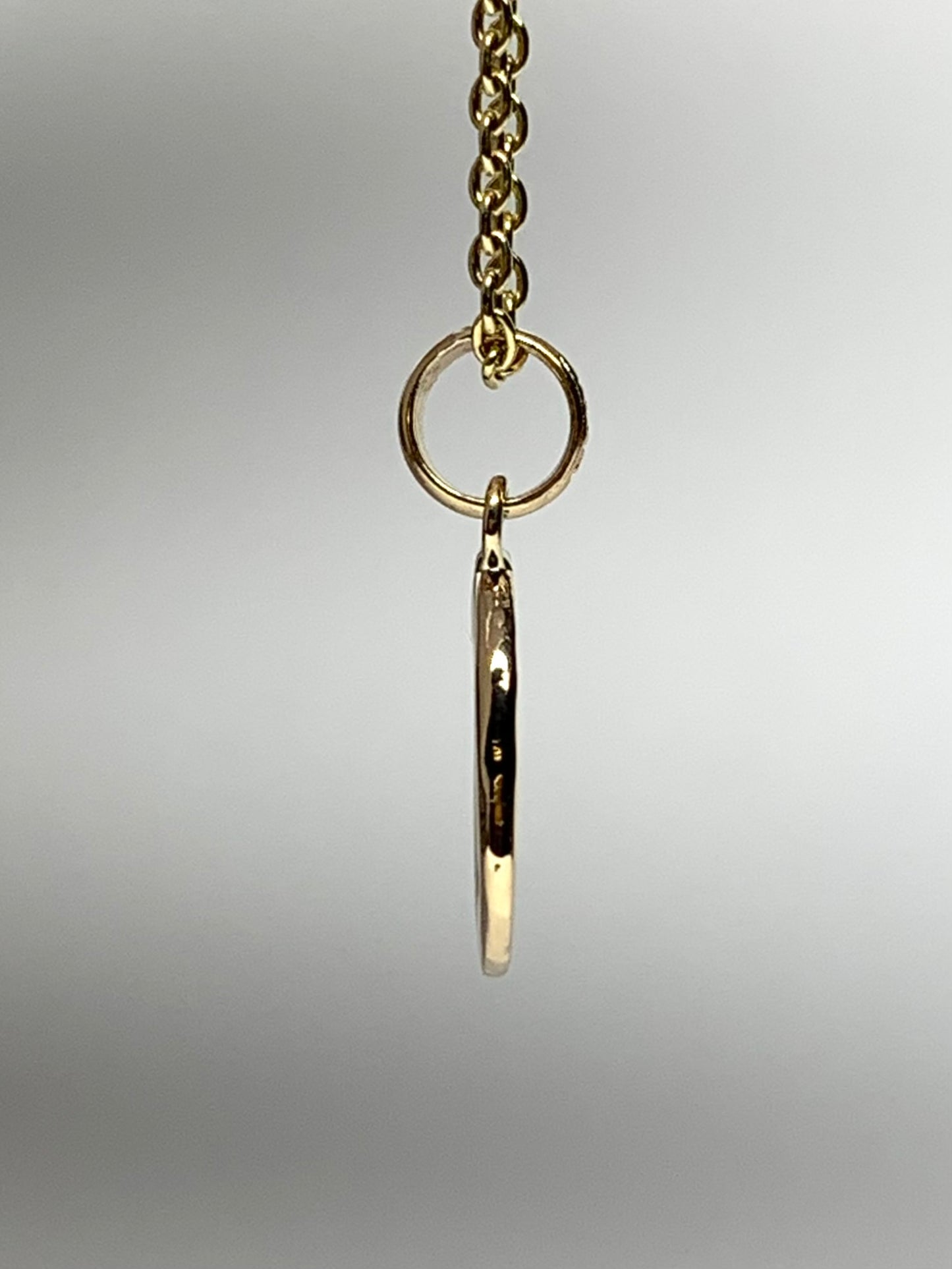 14K Solid Yellow Gold Nugget “Paws” Mini Pendant, Tiny Charm
