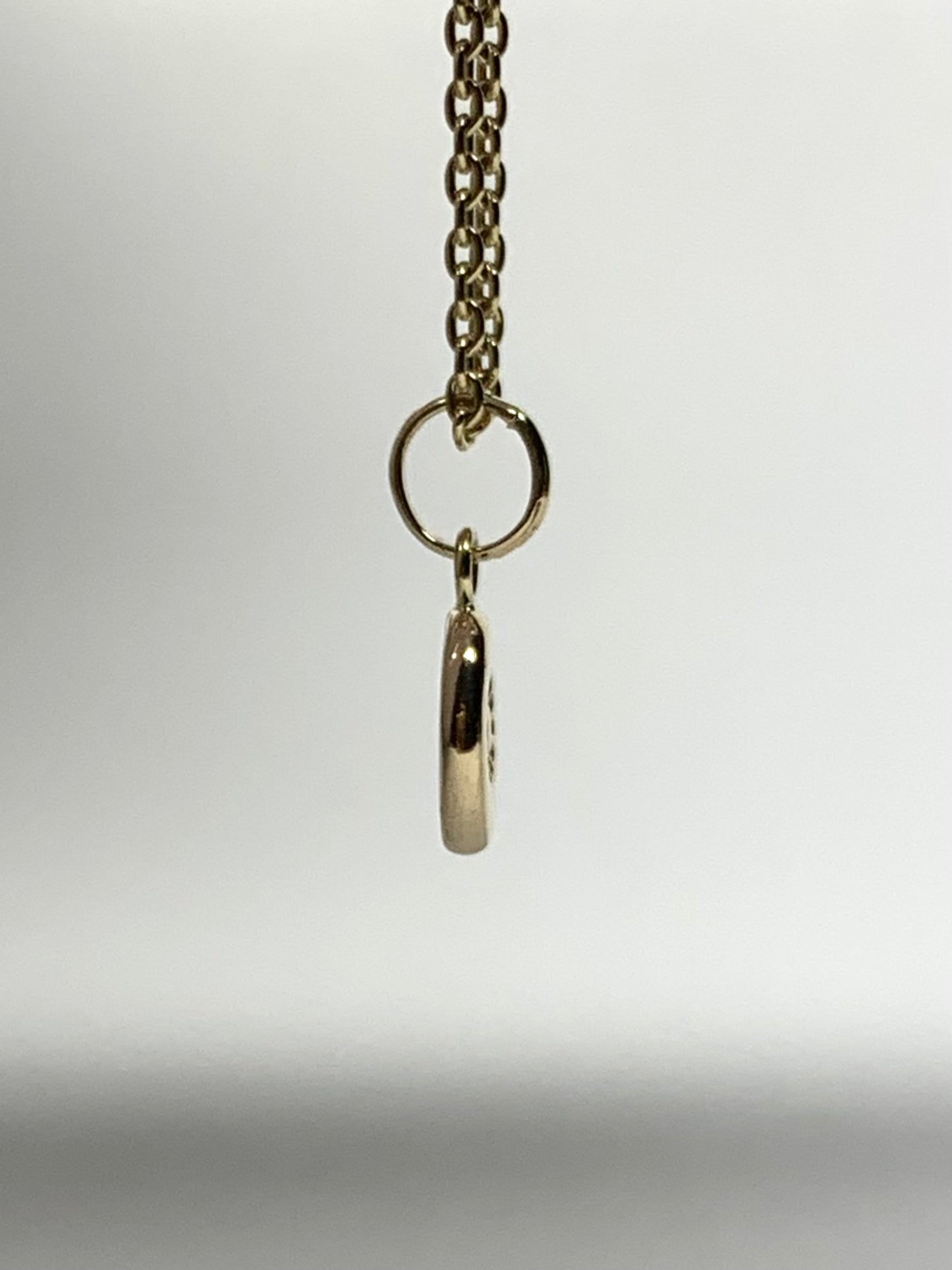 14K Solid Yellow Gold Nugget “Sun” Mini Pendant, Charm