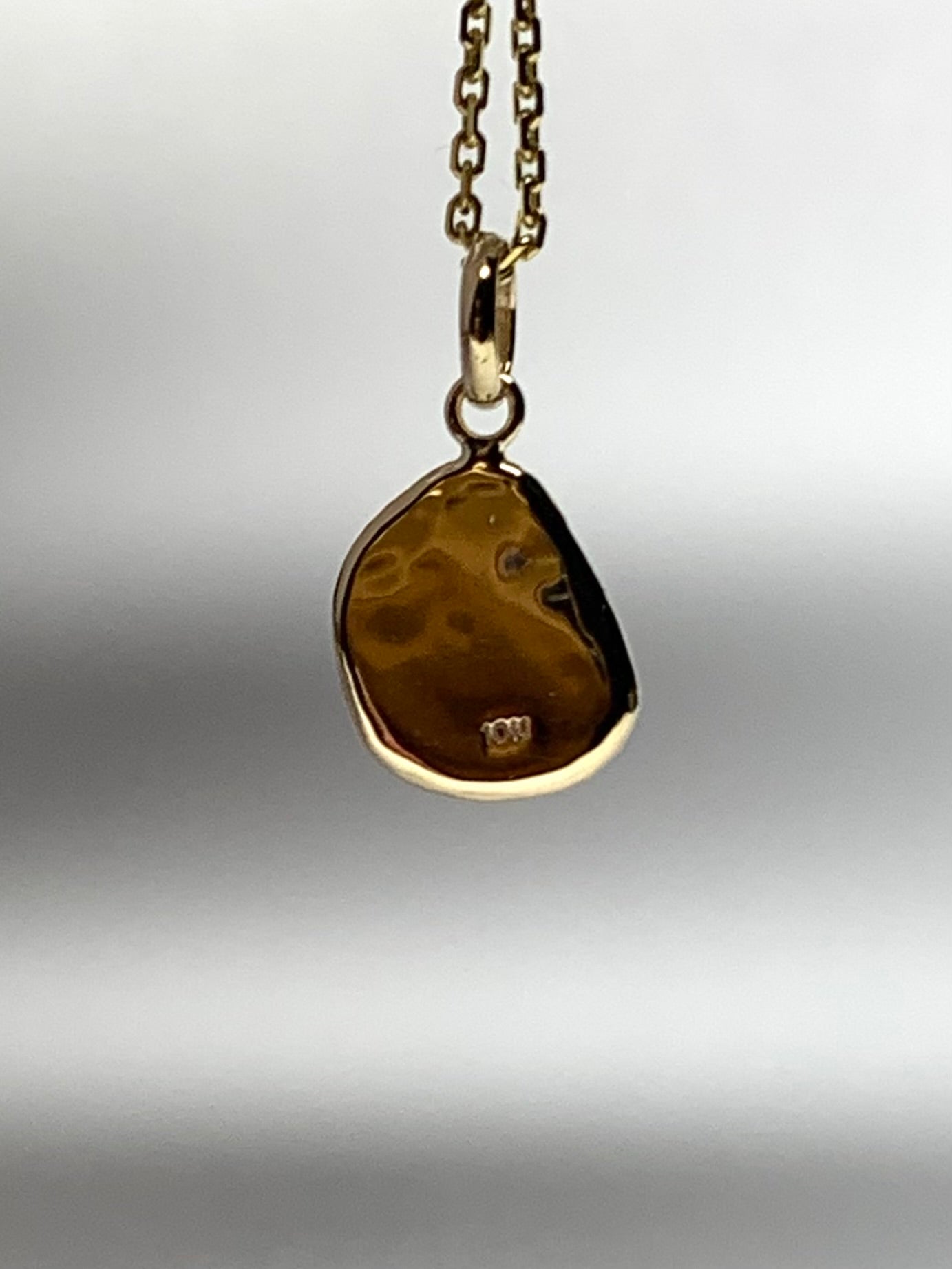 10k Solid Yellow Gold Nugget “Hearts” Mini Pendant, Tiny Charm