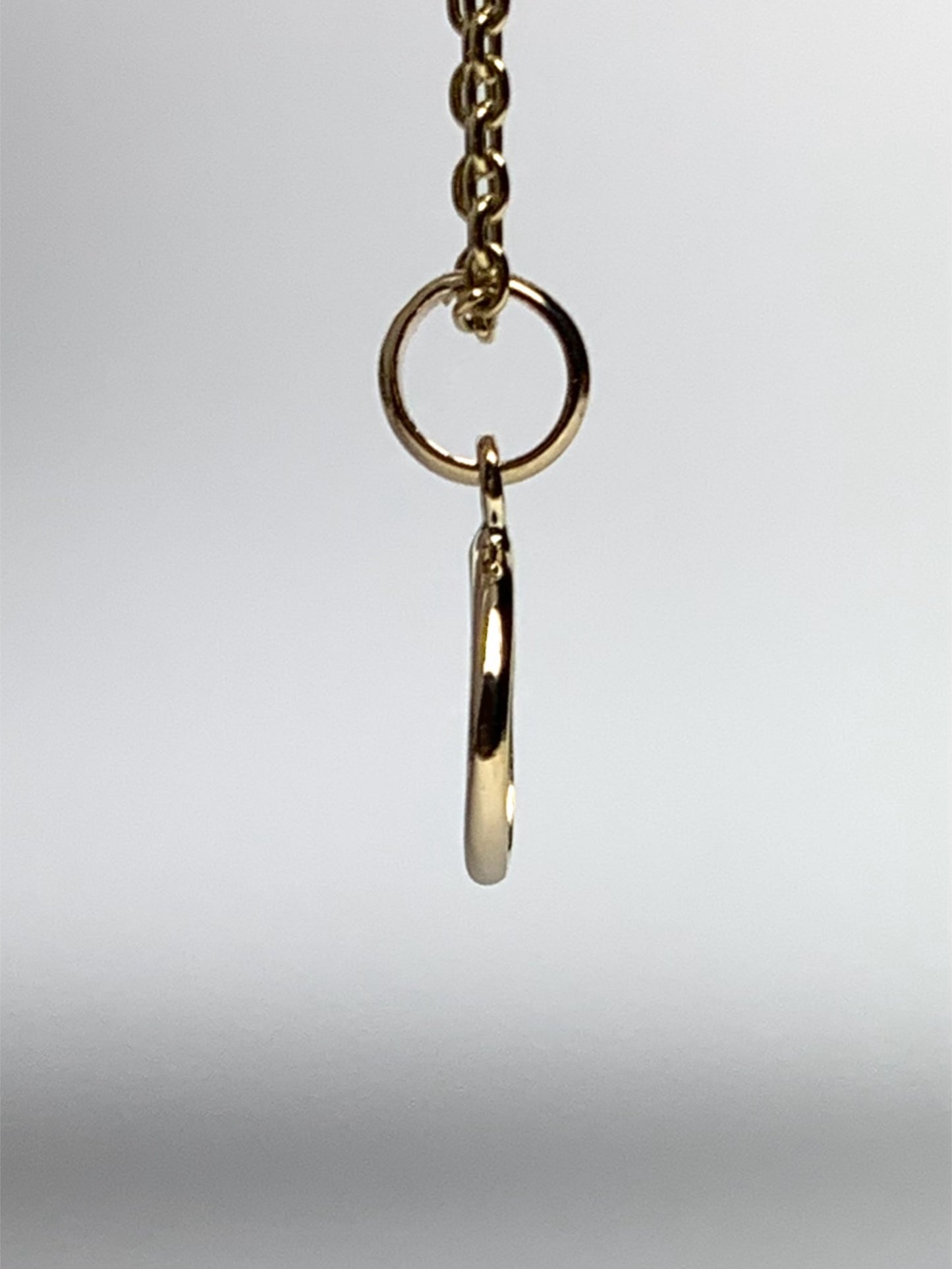 14k Solid Yellow Gold, Natural Diamond Slice Mini Pendant