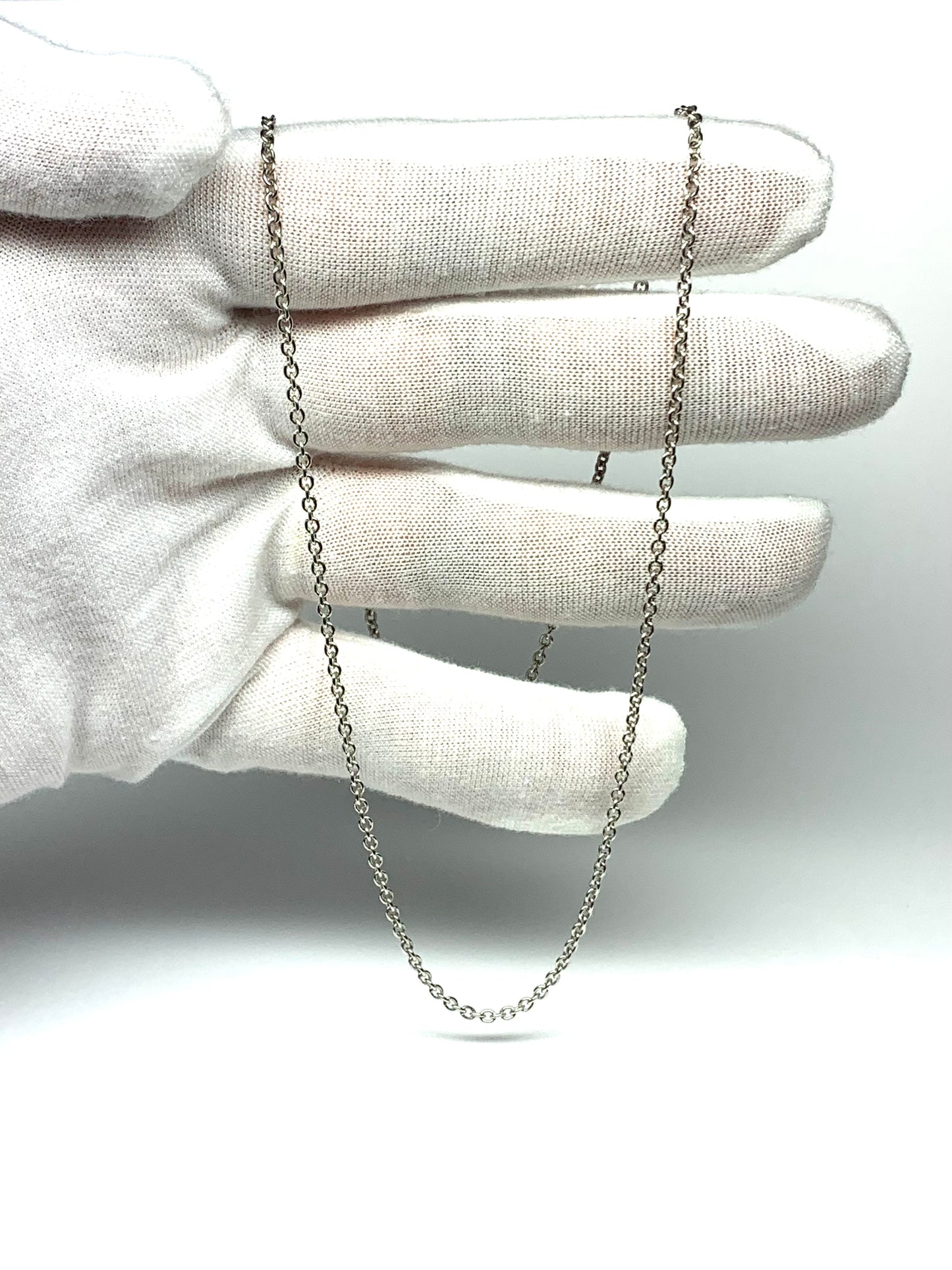 Necklace, Solid 925 Sterling Silver Cable Chain