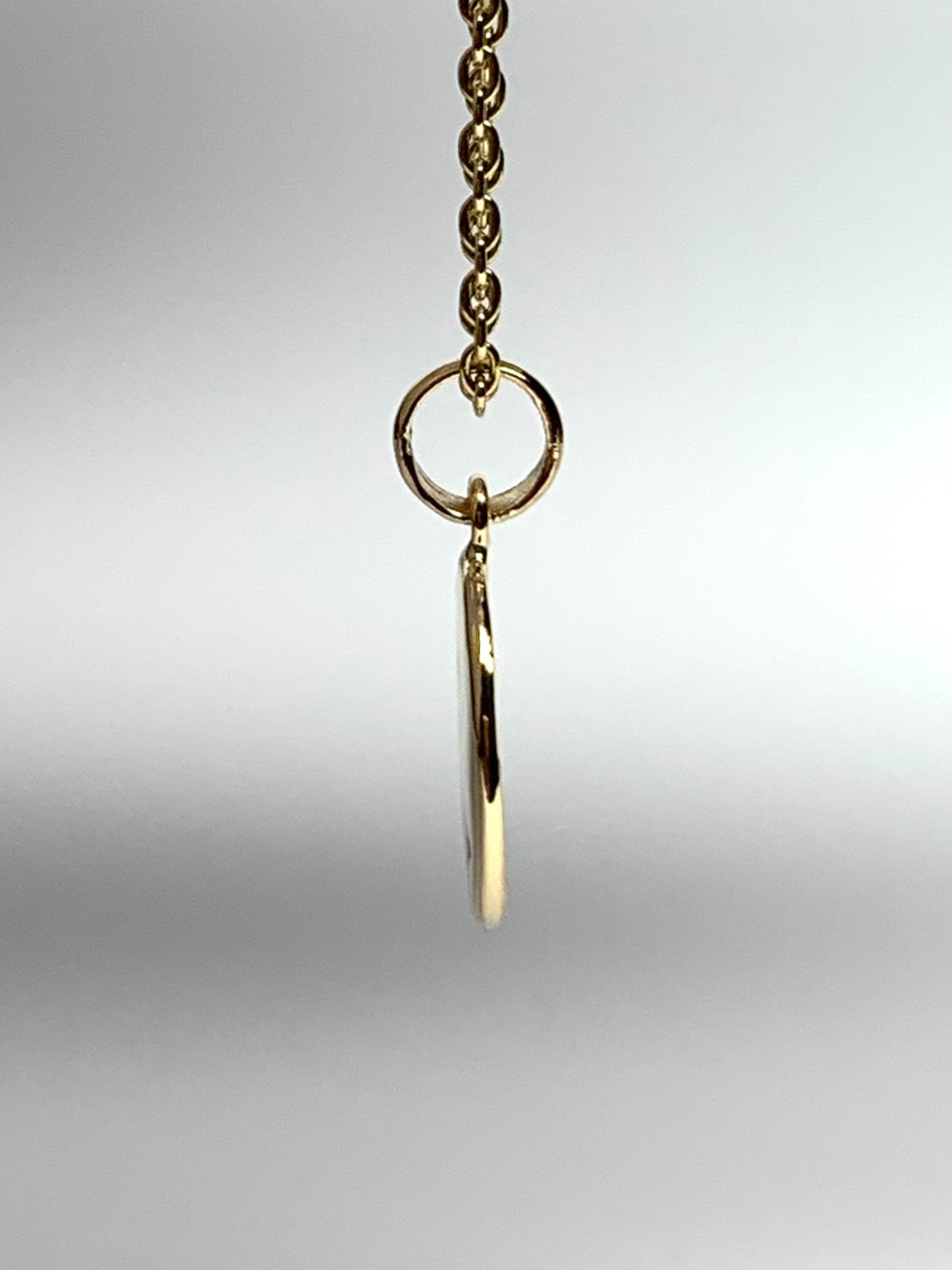 14K Solid Yellow Gold Nugget “Starry Night” Mini Pendant, Tiny Charm