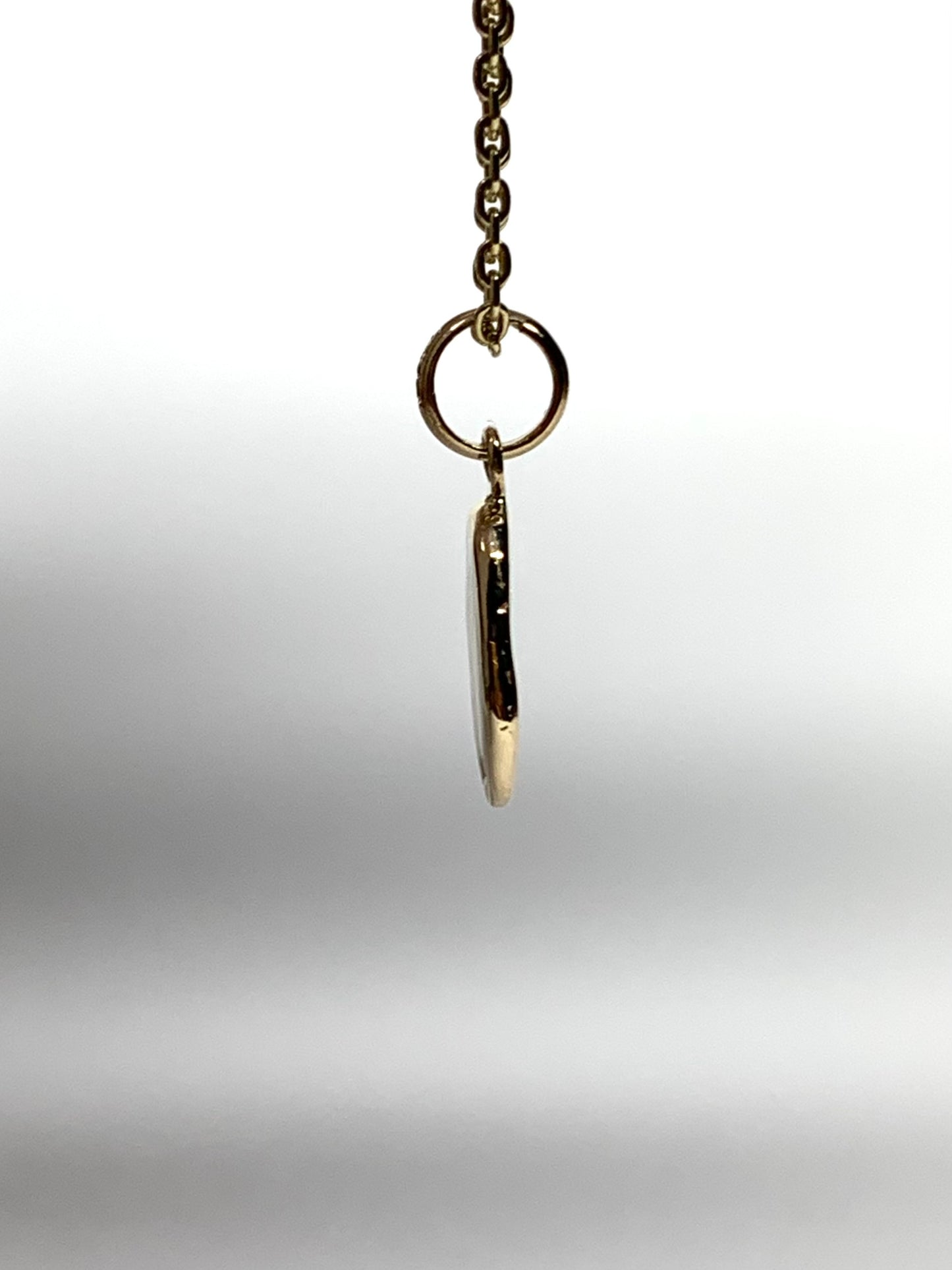 14k Solid Yellow Gold Nugget Mini Pendant “Aquarius”, Charm